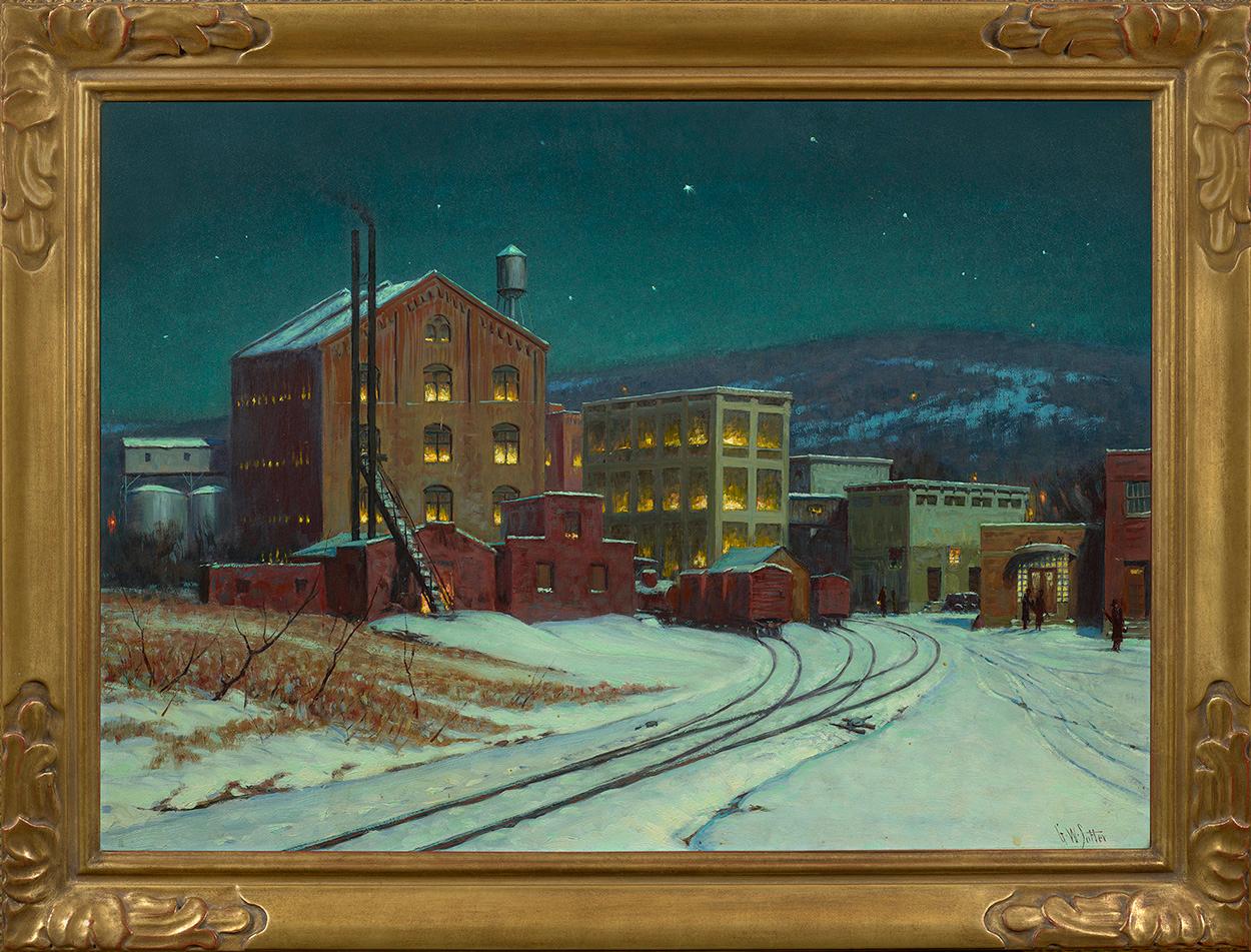 Miner Hillard Milling Company  - Painting by George William Sotter