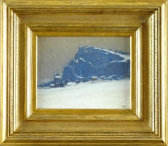 Winter Nocturne, Impressionist snow scene by George William Sotter (1879-1953)