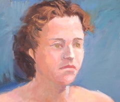 Nackter Akt mit braunem Haar