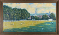 George Wright - 1981 Oil, Cricketer Cup The Final Chelsea