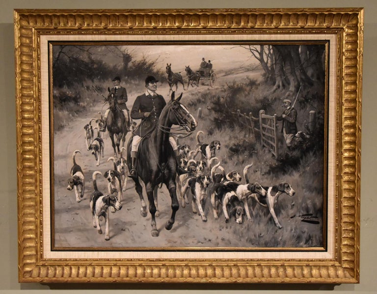Wright Oil Painting by Wright "Exercising the Path" For