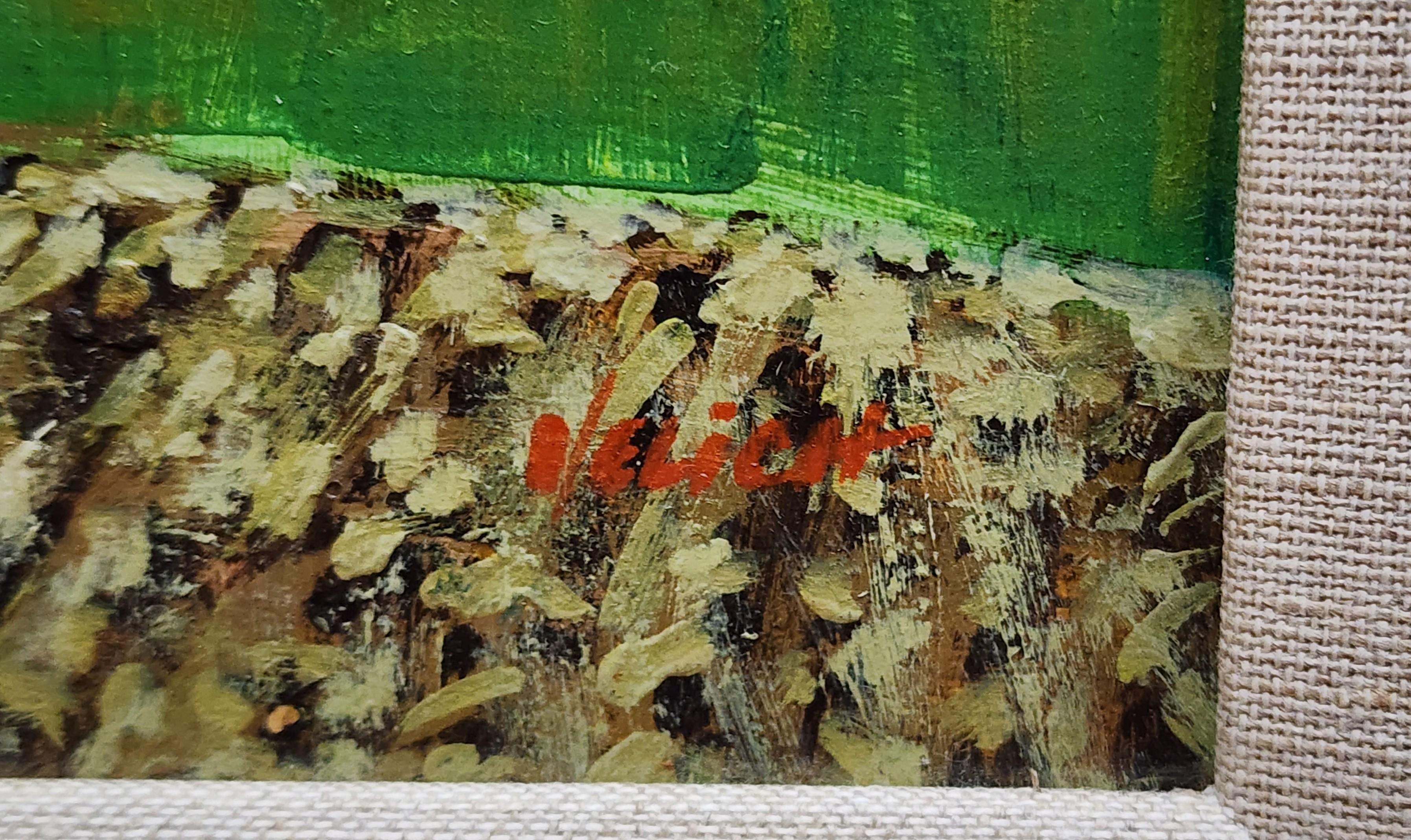 Southern Italy, Pleasing Vintage Italian Landscape - Modern Painting by George Yelich