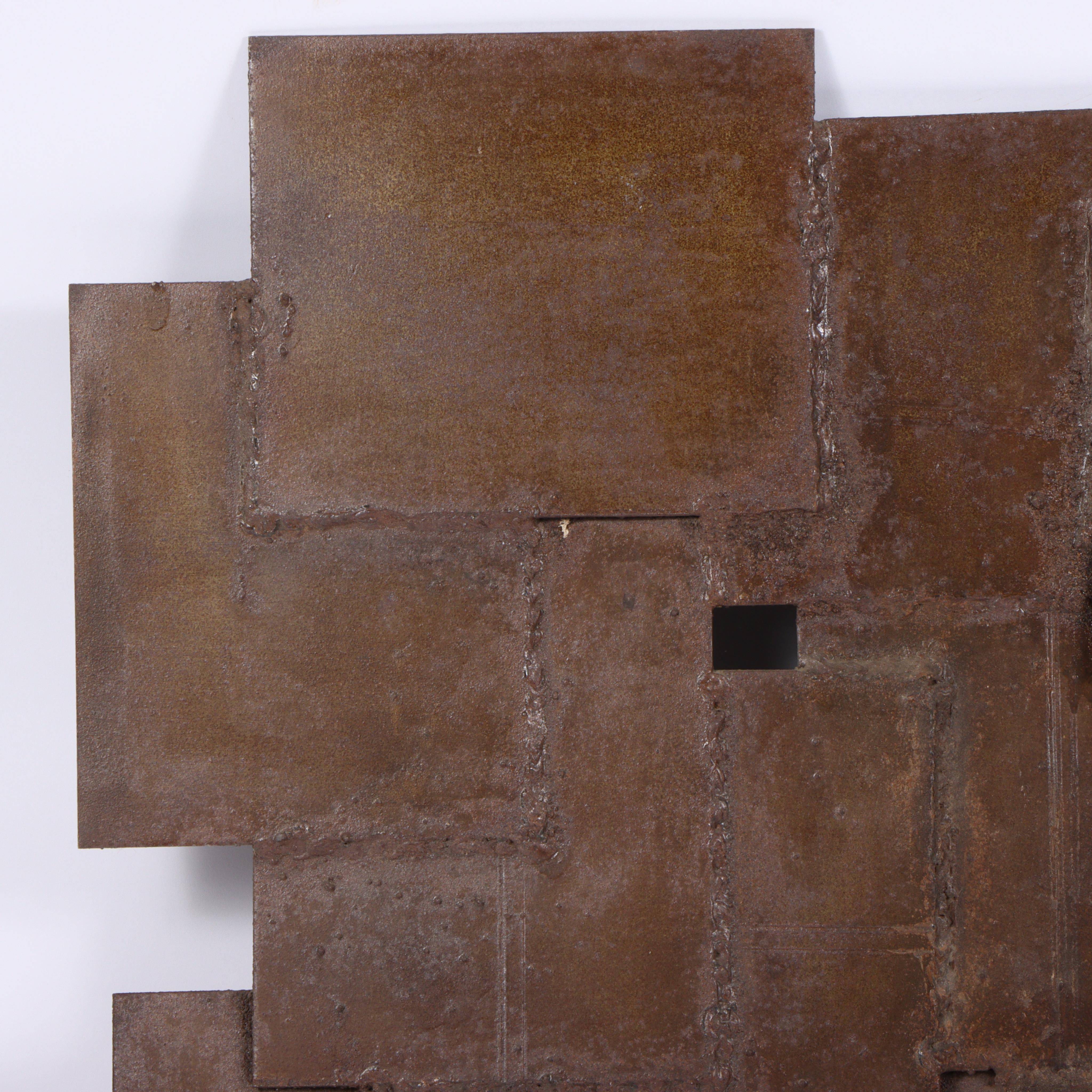 Brutalistische Hängestruktur – Sculpture von George Zachary Constant