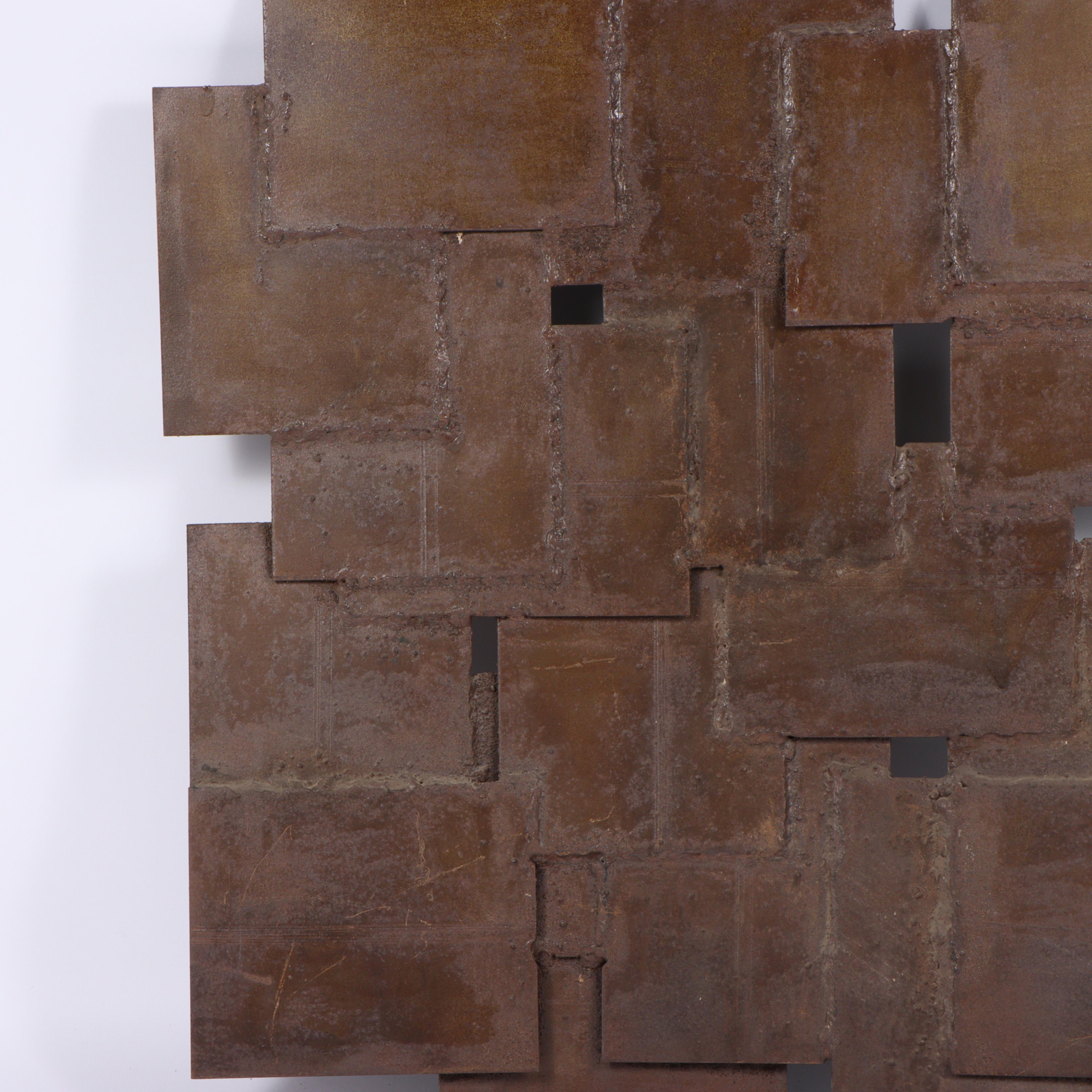 Konstruktion aus Bronzeplatten.

