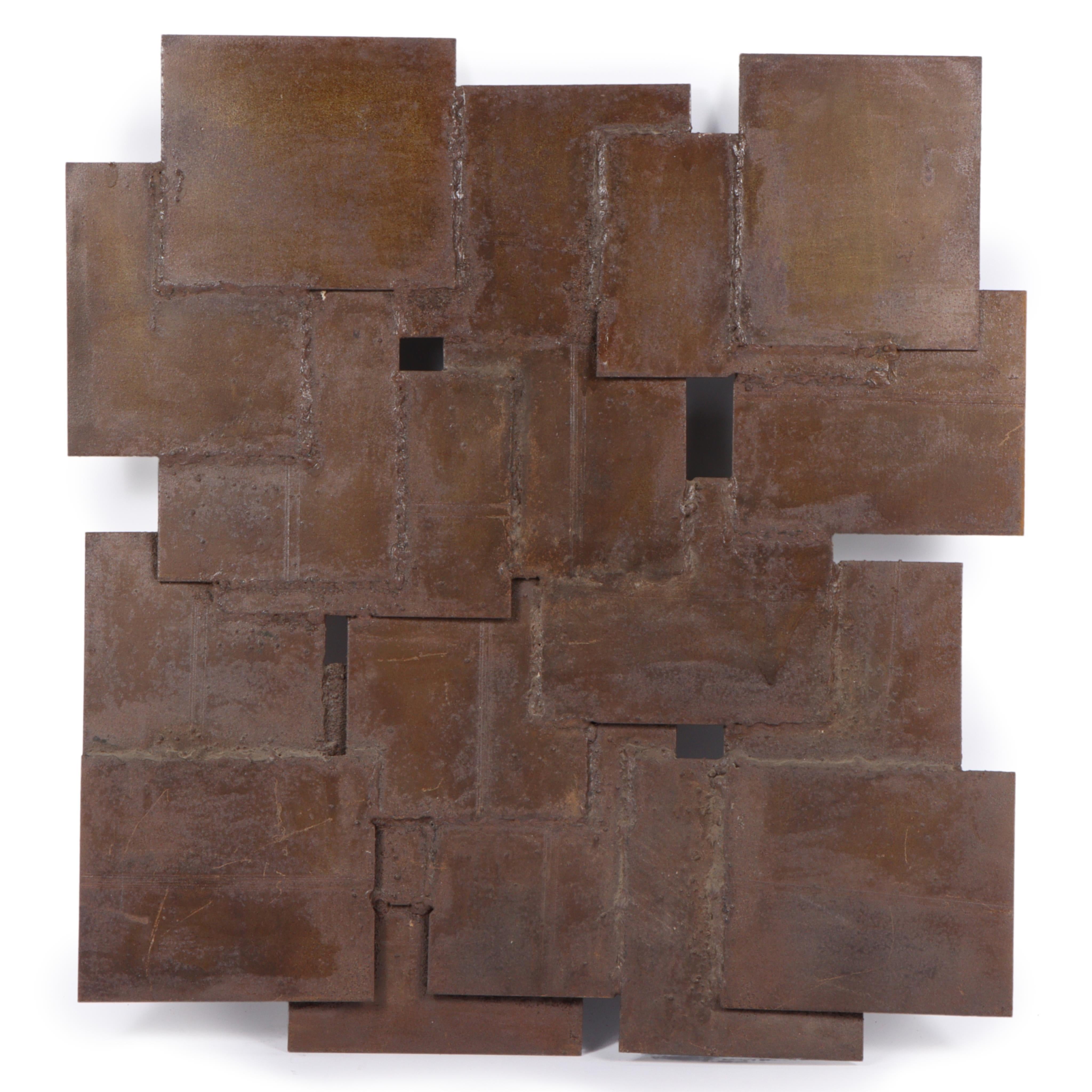 George Zachary Constant Abstract Sculpture – Brutalistische Hängestruktur