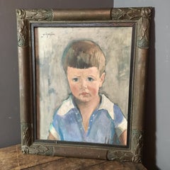 Georges Alphonse Rousseau 'BOY' Painting