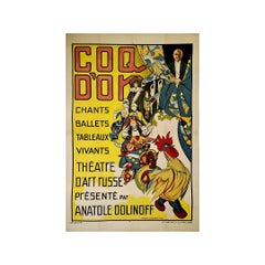 1928 original poster by Georges de Pogédaïeff - Coq d'Or