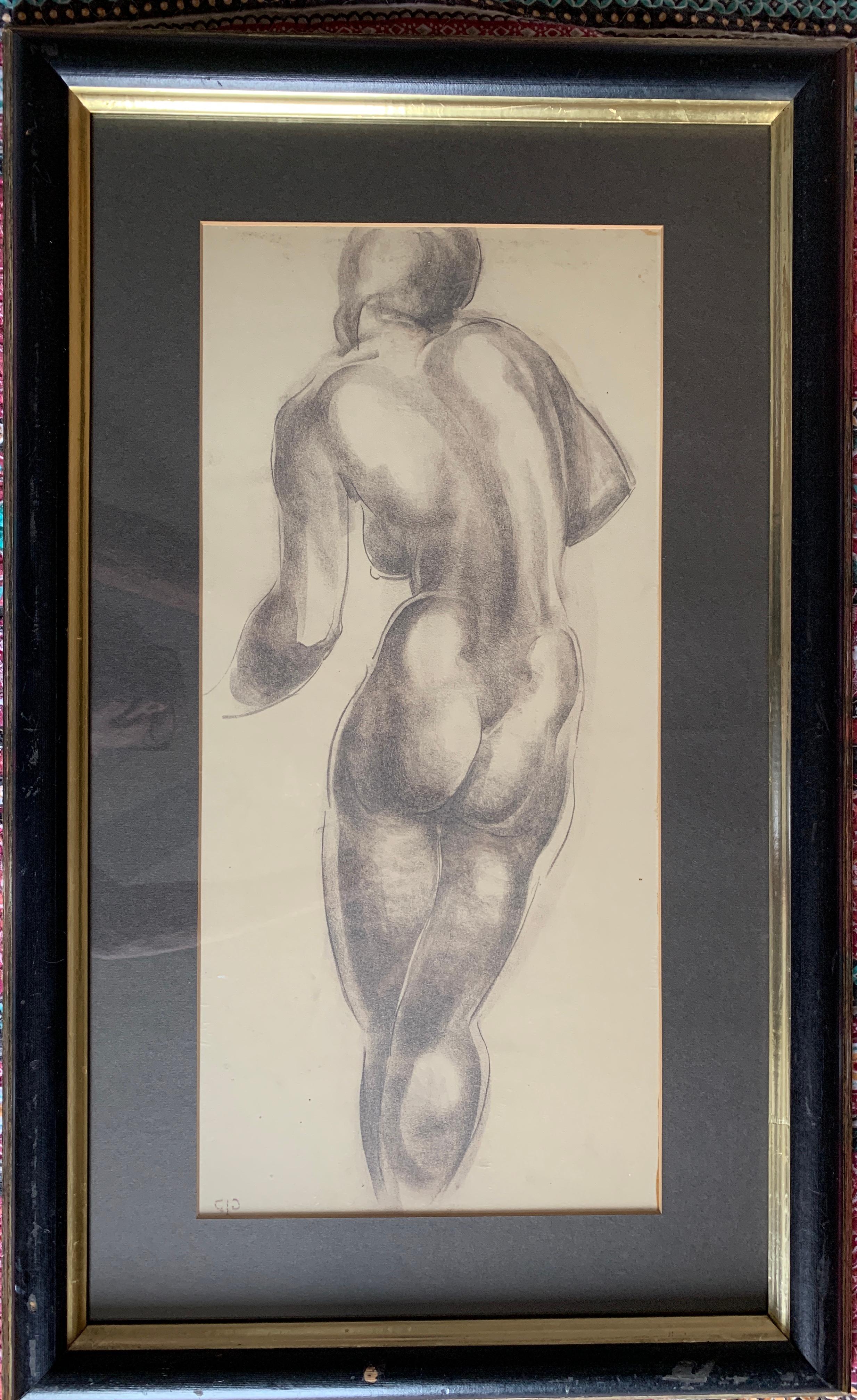 Georges Artemoff Figurative Painting - Nude Study