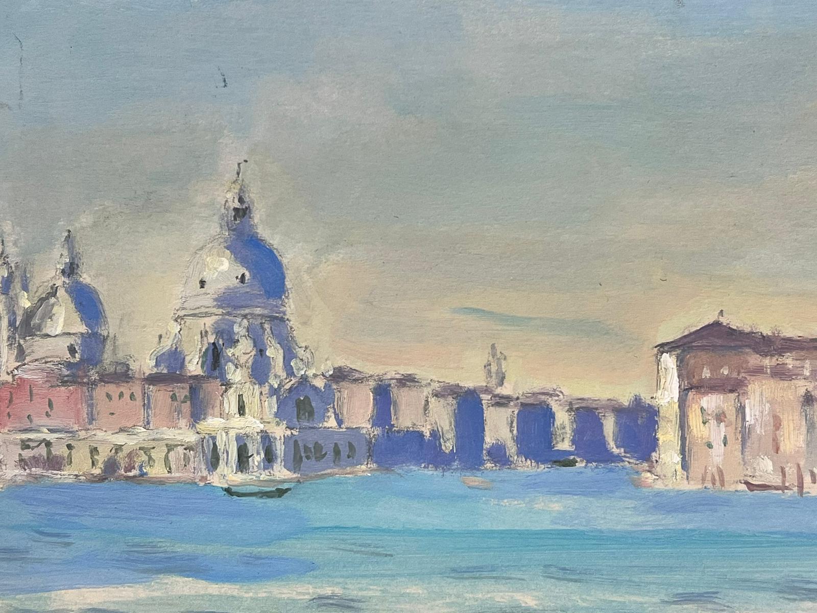 The Grand Canal Venice Bright & Colorful French Impressionist Signed Oil  For Sale 2
