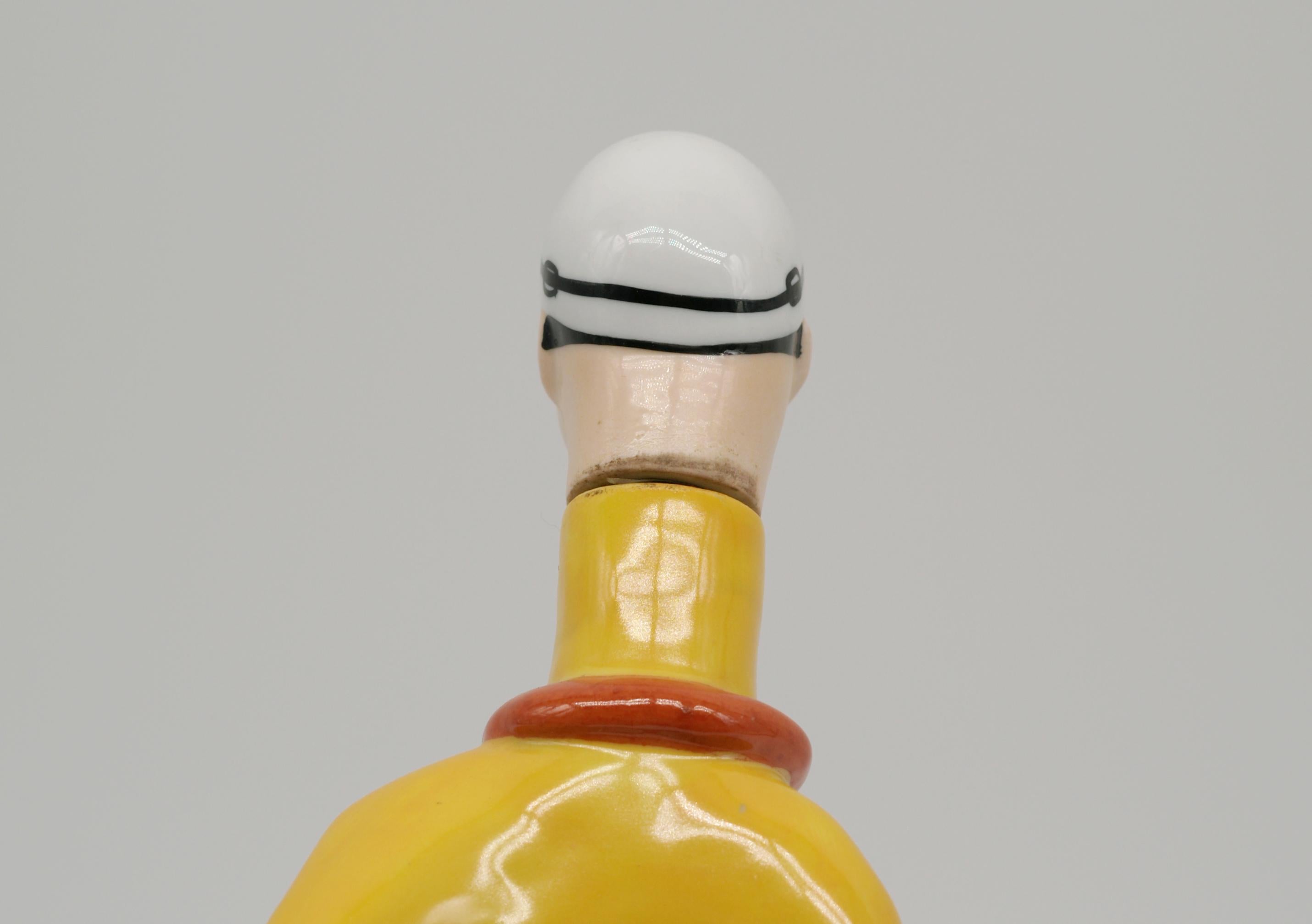 Georges Bastard Bottiglia in porcellana Art Deco Cyclist 1924, Olimpiadi di Parigi in vendita 1