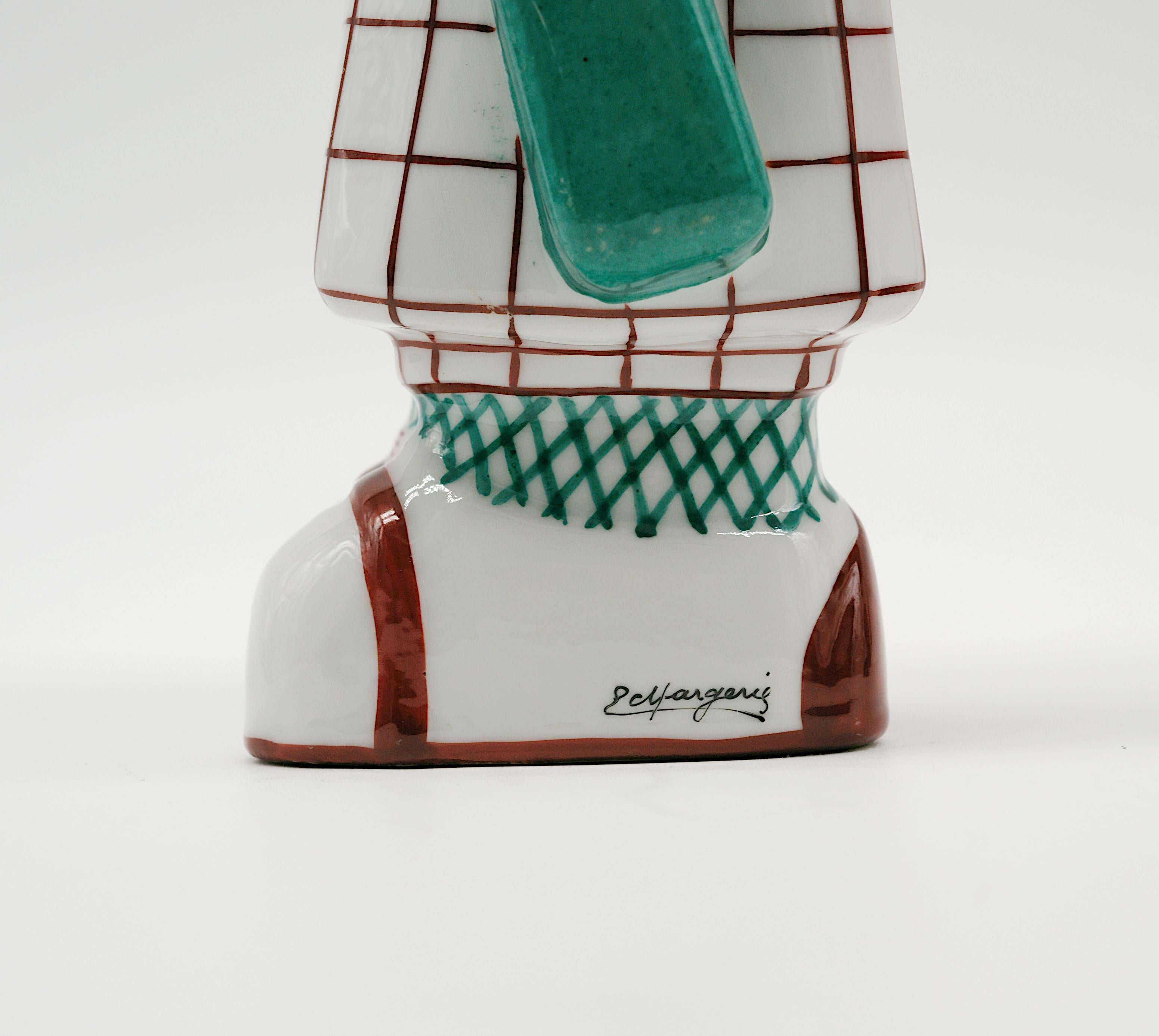 Georges Art Decó BASTARD Botella de porcelana de golfista Ca.1924, Juegos Olímpicos de París en venta 4