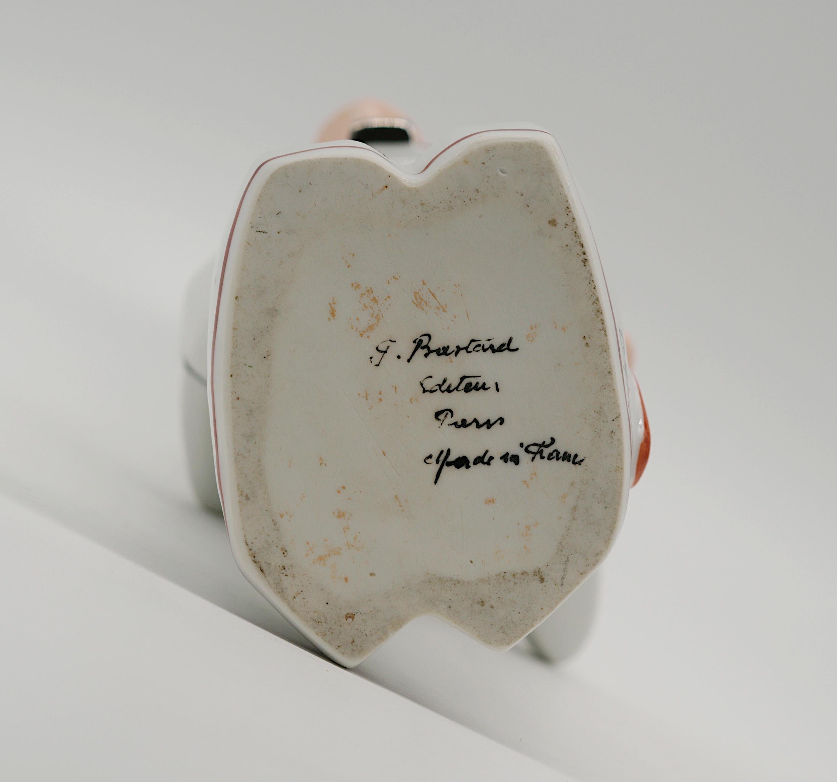 Georges BASTARD Botella de porcelana Art Decó Remo 1924, Juegos Olímpicos de París en venta 6