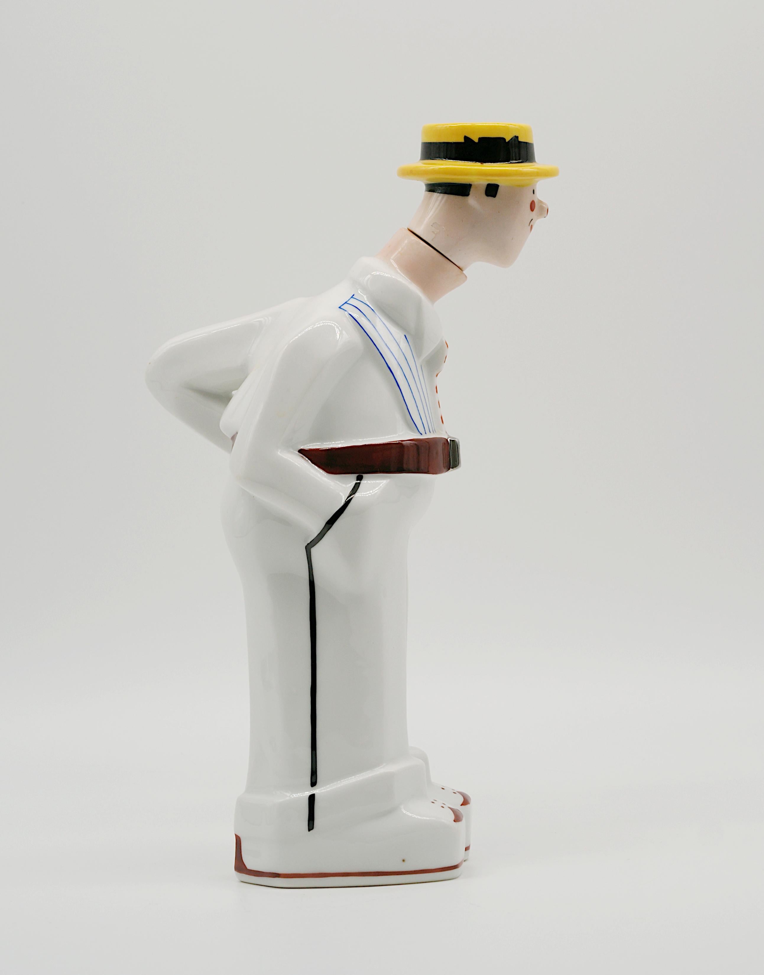 Georges BASTARD Botella de porcelana Art Decó Remo 1924, Juegos Olímpicos de París en venta 2