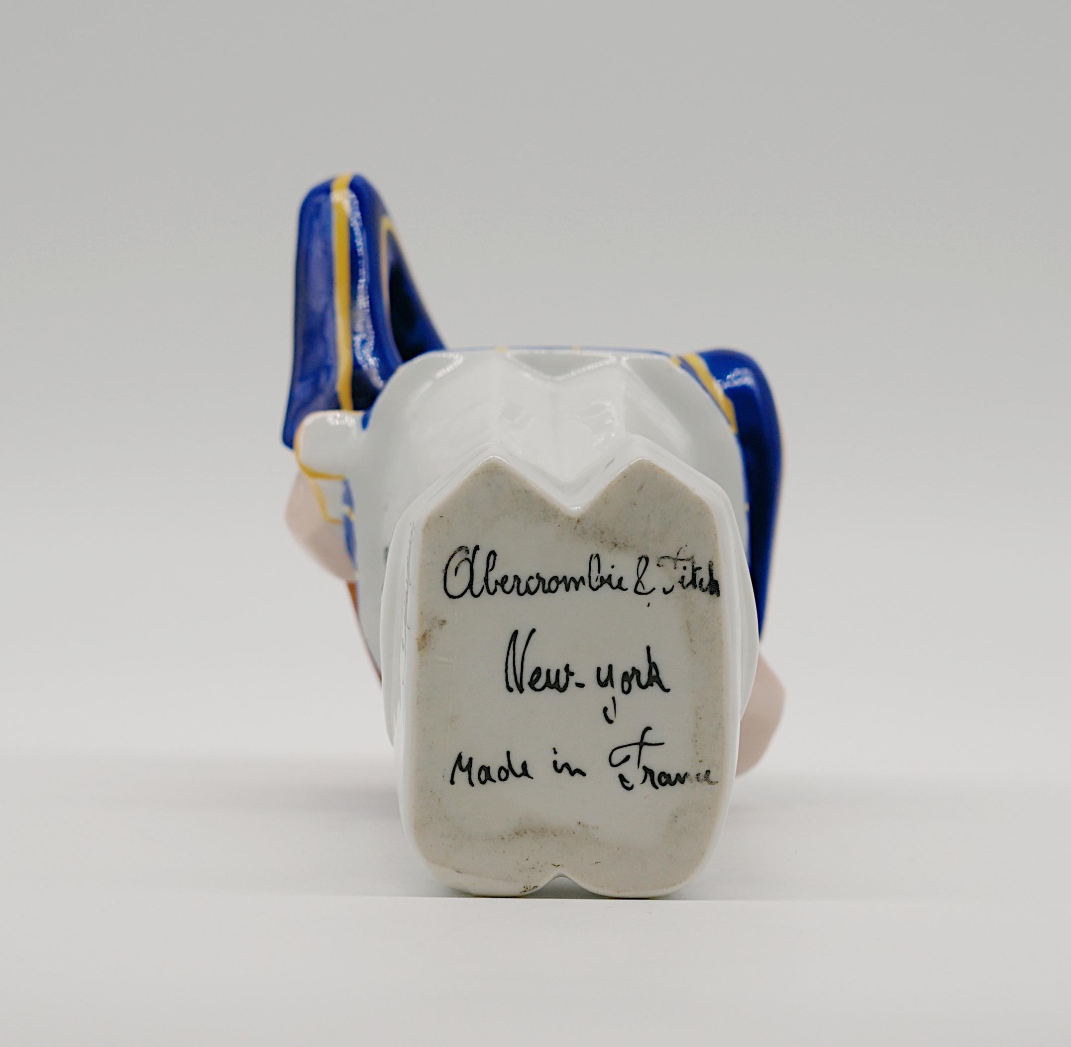 French Georges BASTARD Art Deco Tennisman Porcelain Bottle 1924, Paris Olympic Games For Sale