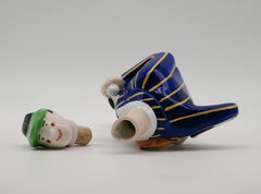 Georges BASTARD Art Deco Tennisman Porcelain Bottle 1924, Paris Olympic Games