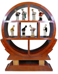 Bouteille de boxe noire Art Déco Georges BASTARD 1924, Jeux olympiques de Paris