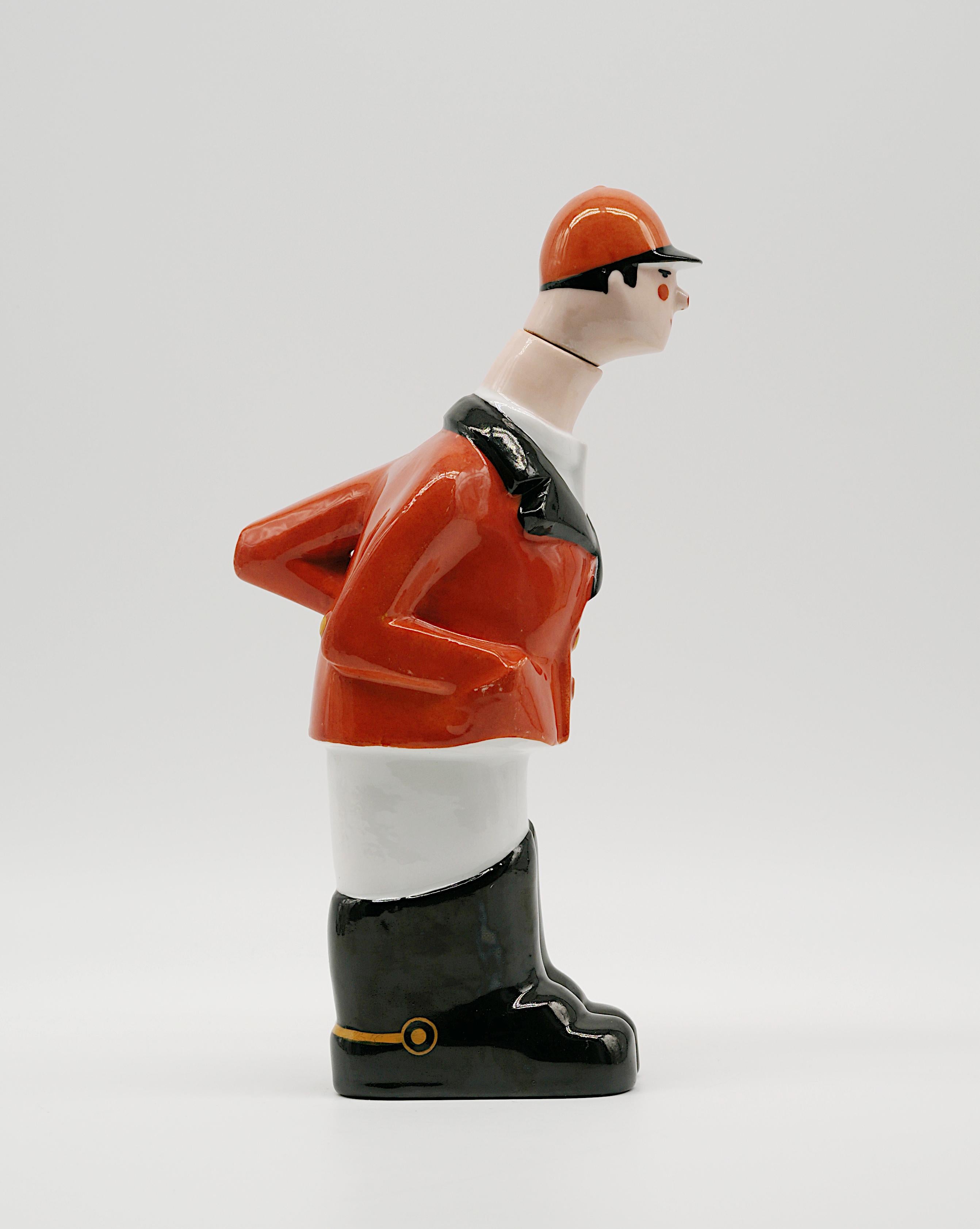Georges BASTARD Art Decó Botella de porcelana de saltador 1924, Juegos Olímpicos de París en venta 5