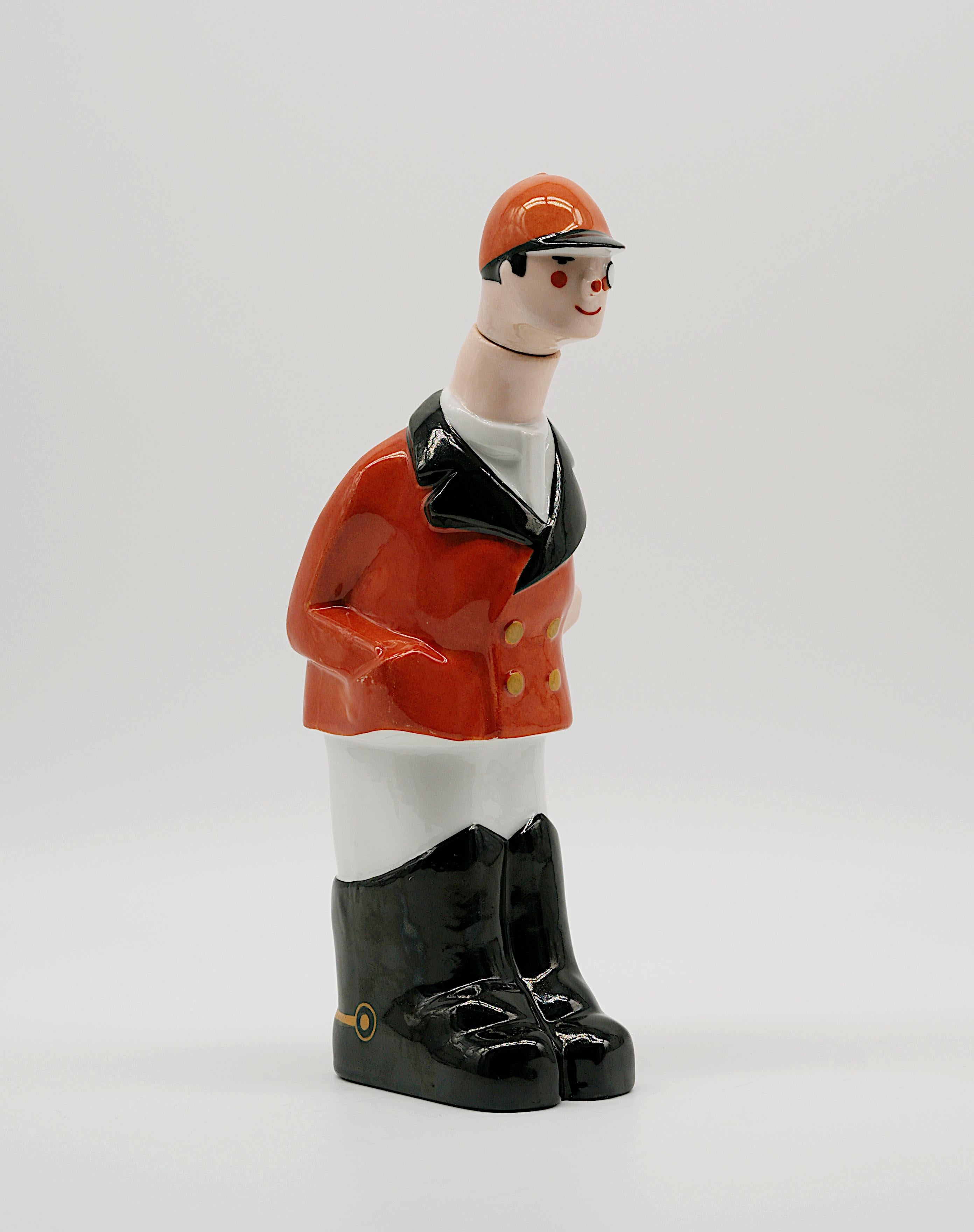 Georges BASTARD Art Decó Botella de porcelana de saltador 1924, Juegos Olímpicos de París en venta 6