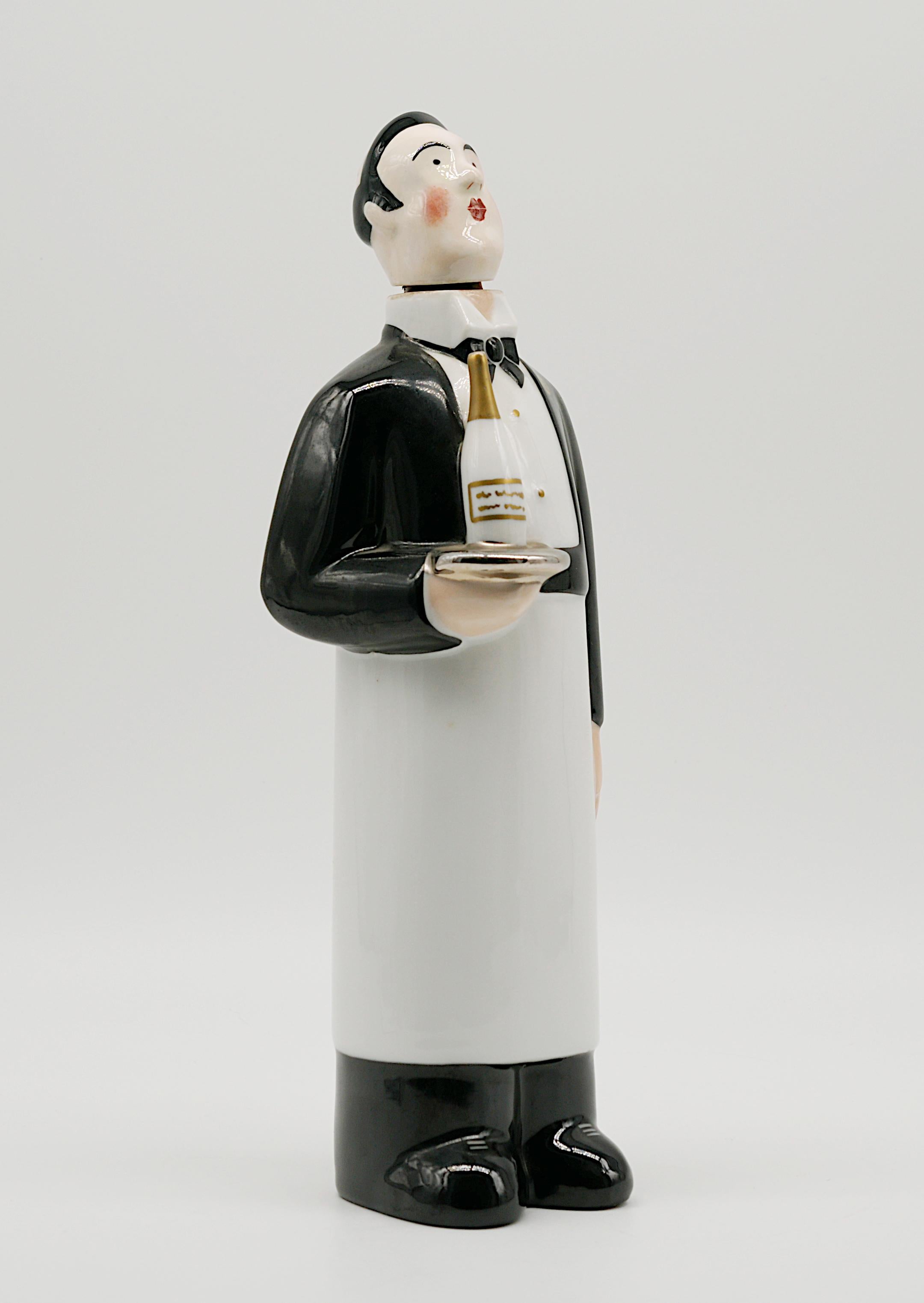 Bouteille de service en porcelaine Art Déco française Georges BASTARD, Paris, Jeux olympiques en vente 4