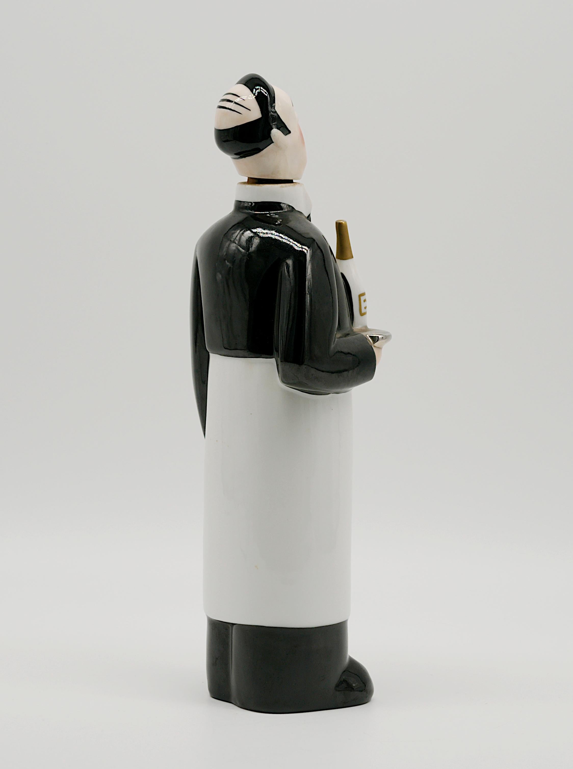 Bouteille de service en porcelaine Art Déco française Georges BASTARD, Paris, Jeux olympiques en vente 1