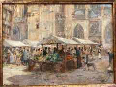 Georges Binet (1865-1949) - Marché De Rouen