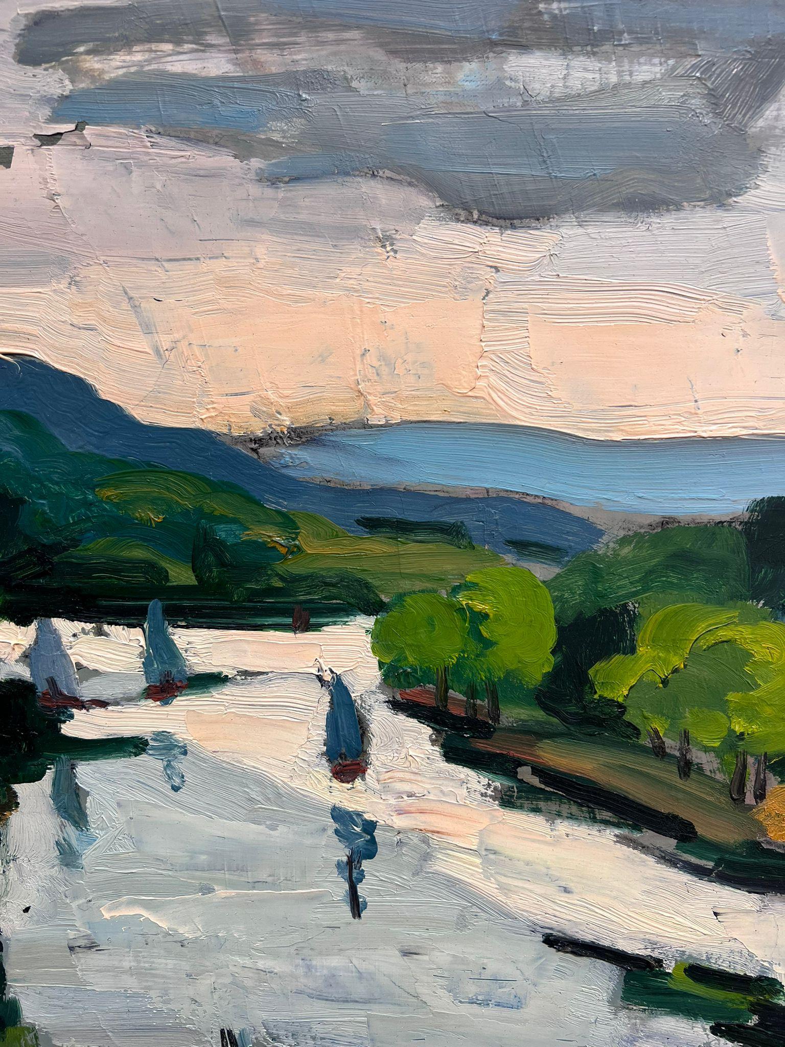 Isla de Francia
de Georges Bordonave (contemporáneo francés)
firmado y fechado 1967 verso
pintura al óleo sobre lienzo, sin enmarcar
cavvas: 19,75 x 24 pulgadas
estado: muy bueno pero con pequeñas zonas de pérdida de pintura como se muestra en las