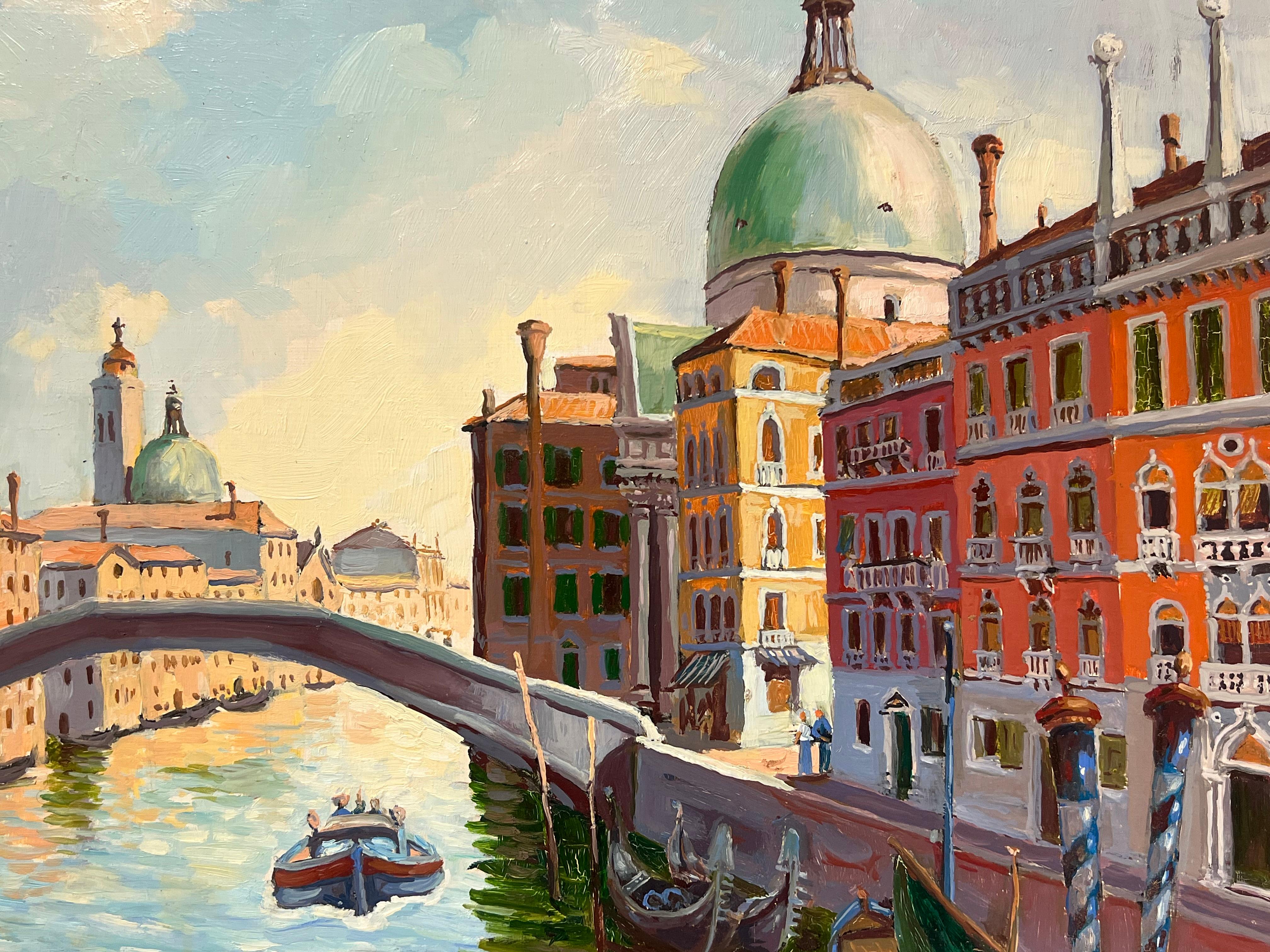 Venice
signed by Georges Bordonave (French contemporary)
dated 1982
oil painting on board, unframed
board: 18 x 21.75 inches
condition: very good
provenance: from a large private collection of this artists work, western Paris, France. 