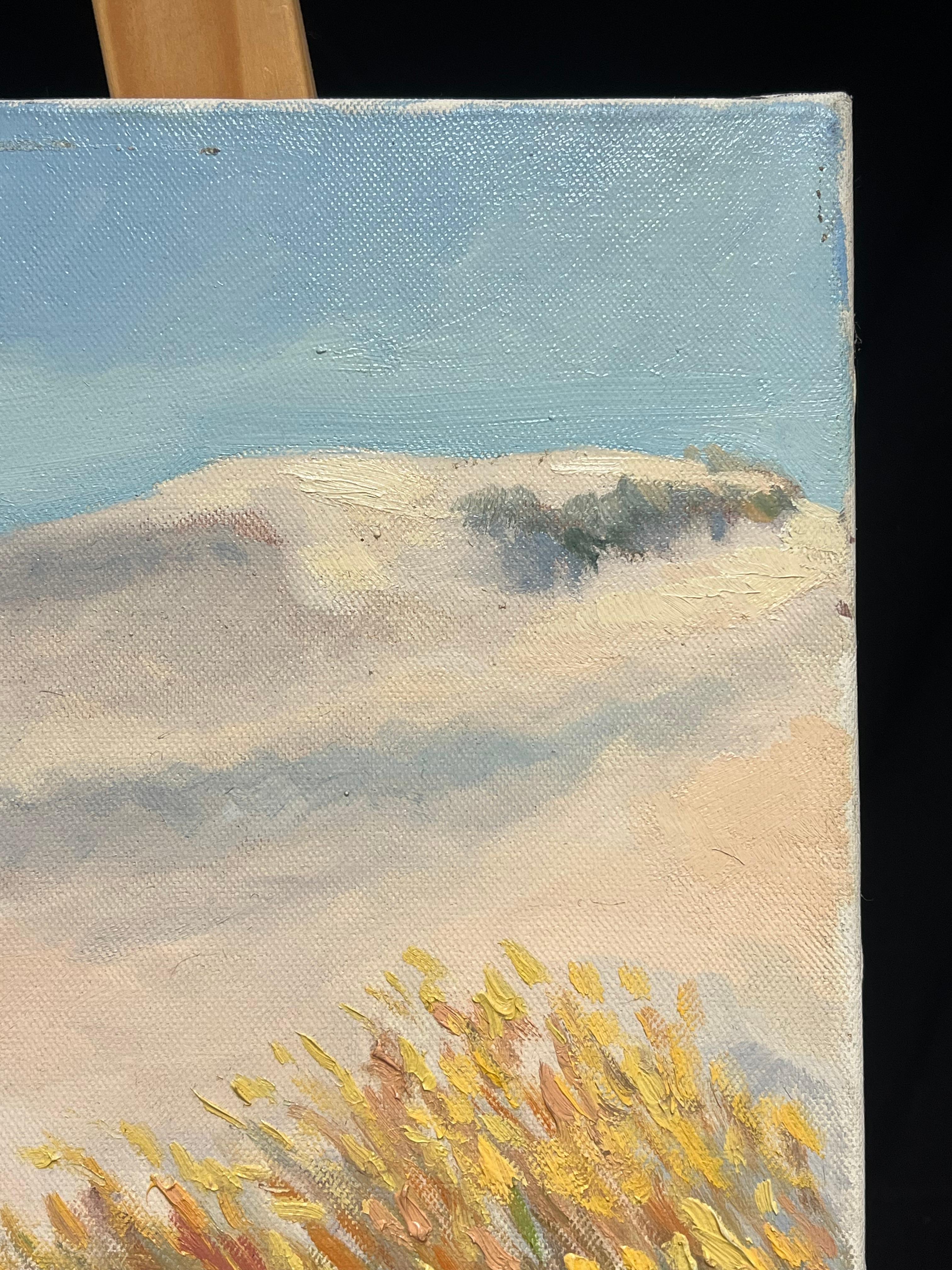 Coastal Sand Dunes Landscape Sunlit Impressionist French Oil Painting For Sale 5