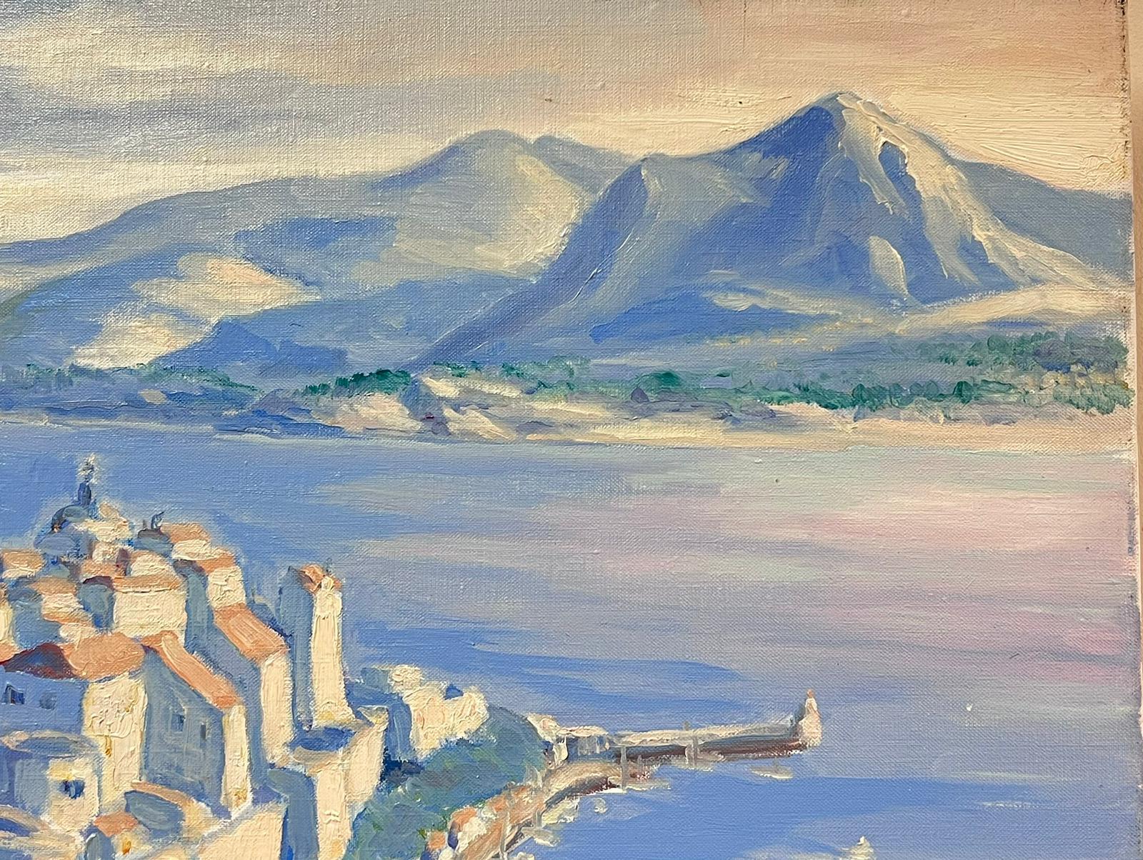 La ville antique (Grèce ? Italie ?)
signé par Georges Bordonave (contemporain français) 
datant de 1996
peinture à l'huile sur toile, non encadrée
sans cadre : 18.5 x 22 pouces
état : très bon
Provenance : d'une grande collection privée de cet