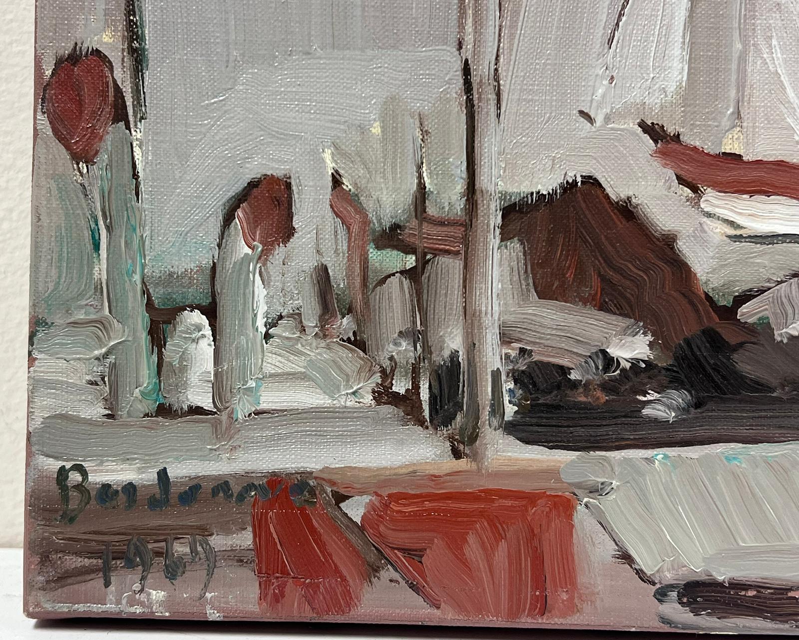 El Puerto
de Georges Bordonave (contemporáneo francés)
óleo sobre lienzo firmado, sin enmarcar
fechado en 
lienzo: 13 x 16 pulgadas
estado: muy bueno
Procedencia: de una gran colección privada de obras de este artista, oeste de París, Francia. 