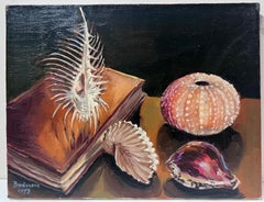 Contemporary French Impressionist Oil Multiple Shells Interior Scene