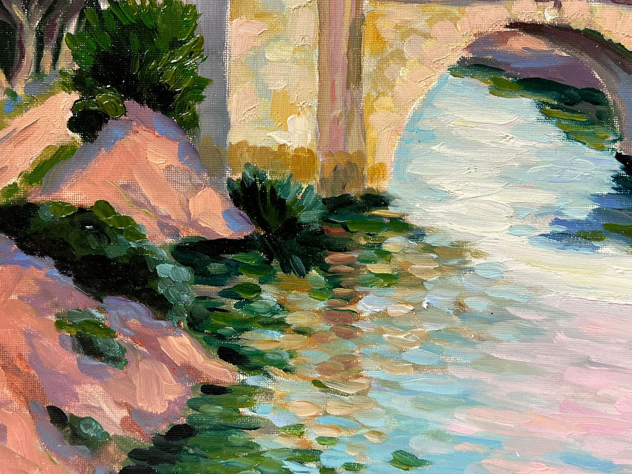 River Landscape, South of France
by Georges Bordonave (French contemporary)
signed oil painting on board, unframed
board: 13 x 16 inches
condition: very good
provenance: from a large private collection of this artists work, western Paris, France. 