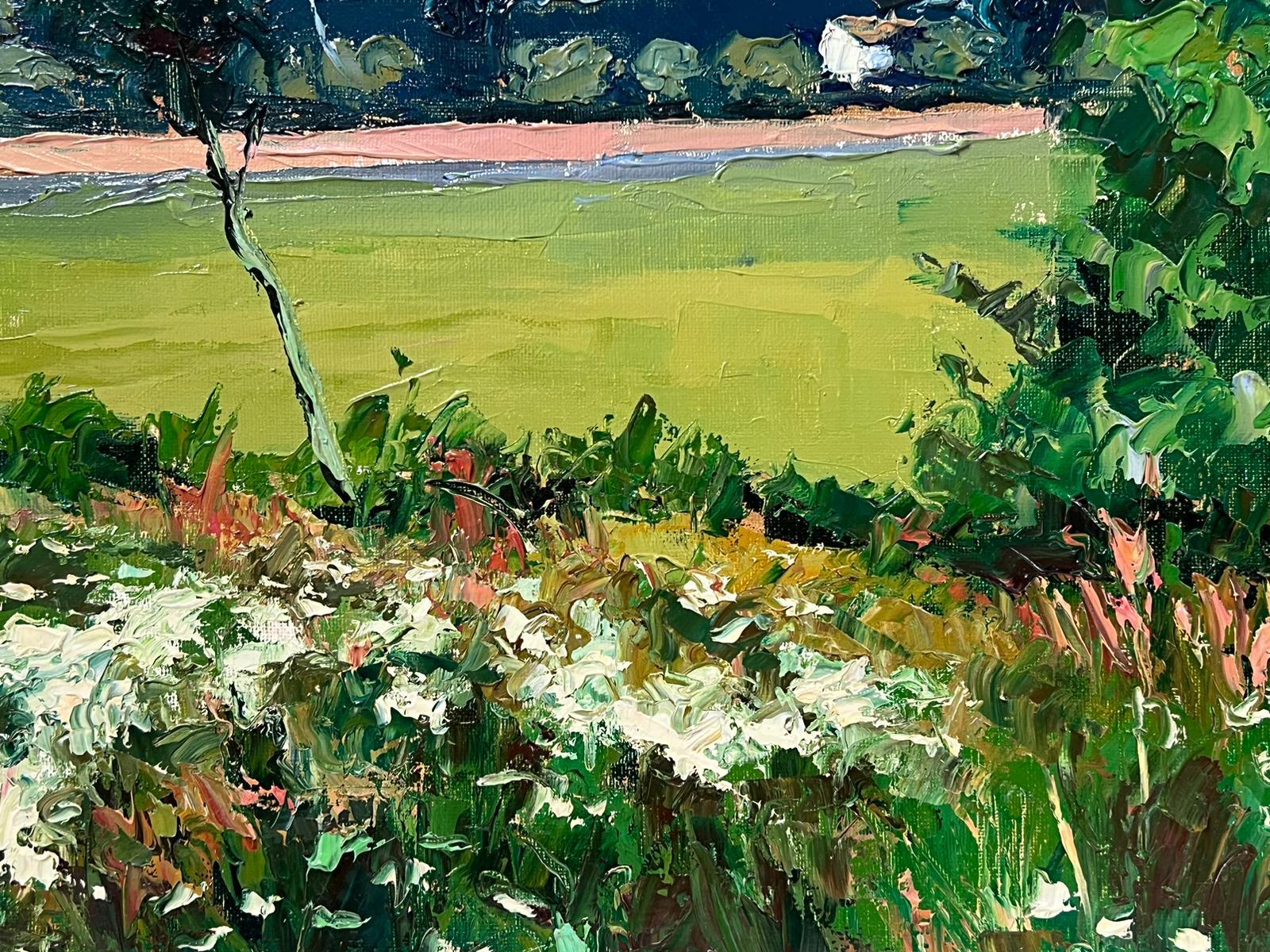 Óleo impresionista francés contemporáneo Flores silvestres en campos de prados 1
