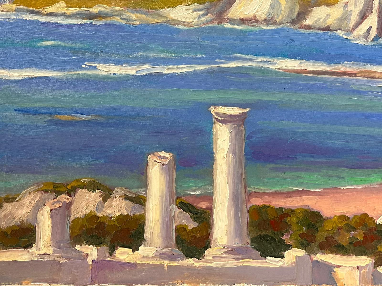 Landschaft an der Küste 
unterzeichnet von Georges Bordonave (französischer Zeitgenosse)
aus dem Jahr 1997
Ölgemälde auf Leinwand, ungerahmt
Leinwand: 15 x 22 Zoll
Zustand: sehr gut
Provenienz: aus einer großen Privatsammlung dieses Künstlers,