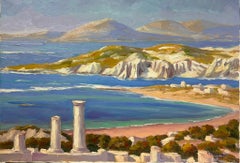 French Contemporary Oil Painting Ancient Shores Coastal Landscape
