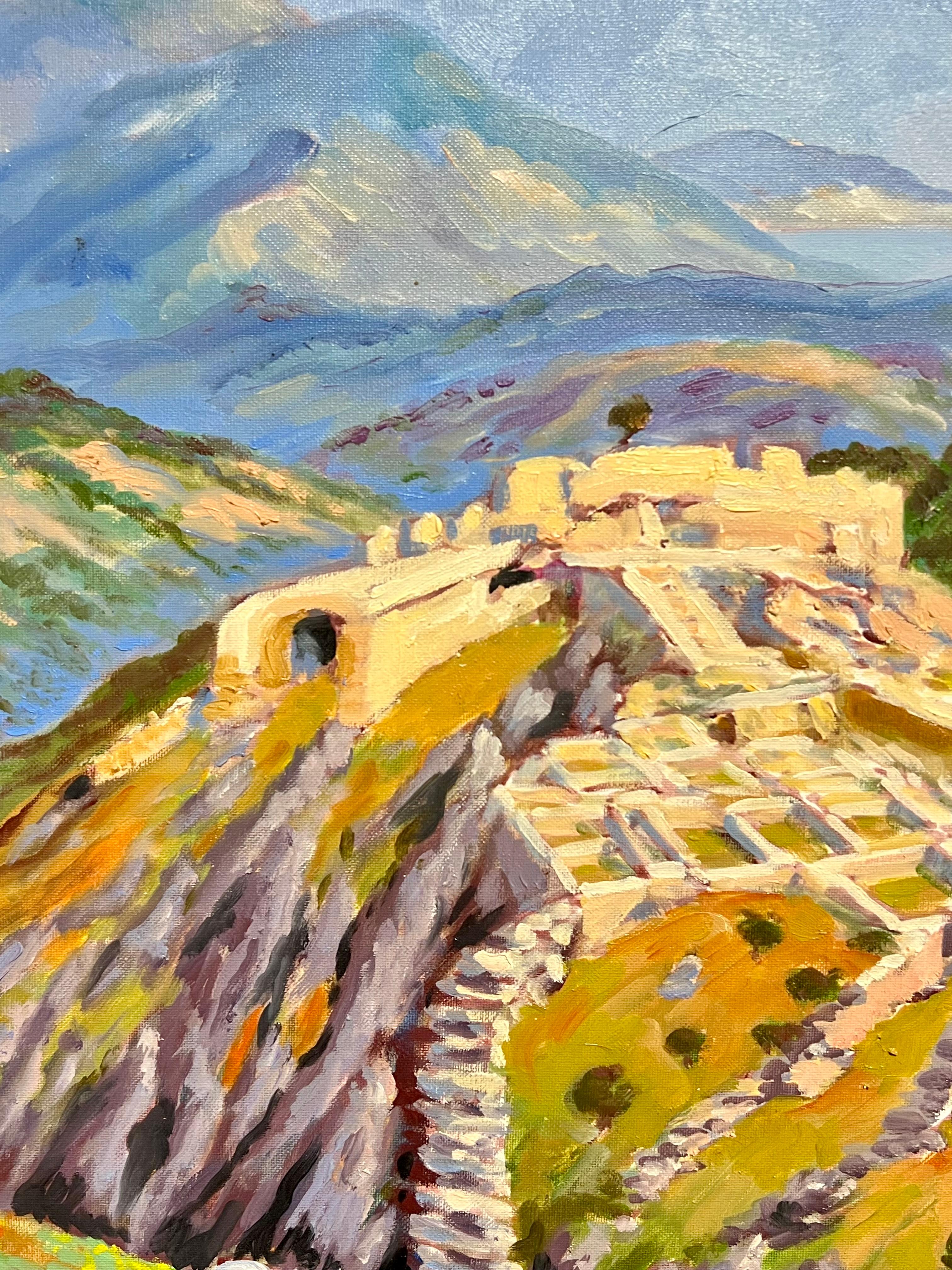 Rovine della collina
di Georges Bordonave (francese contemporaneo)
dipinto a olio su tela firmato, senza cornice
tela: 22 x 29 pollici
condizioni: ottime
provenienza: da una grande collezione privata di opere di questo artista, a ovest di Parigi, in