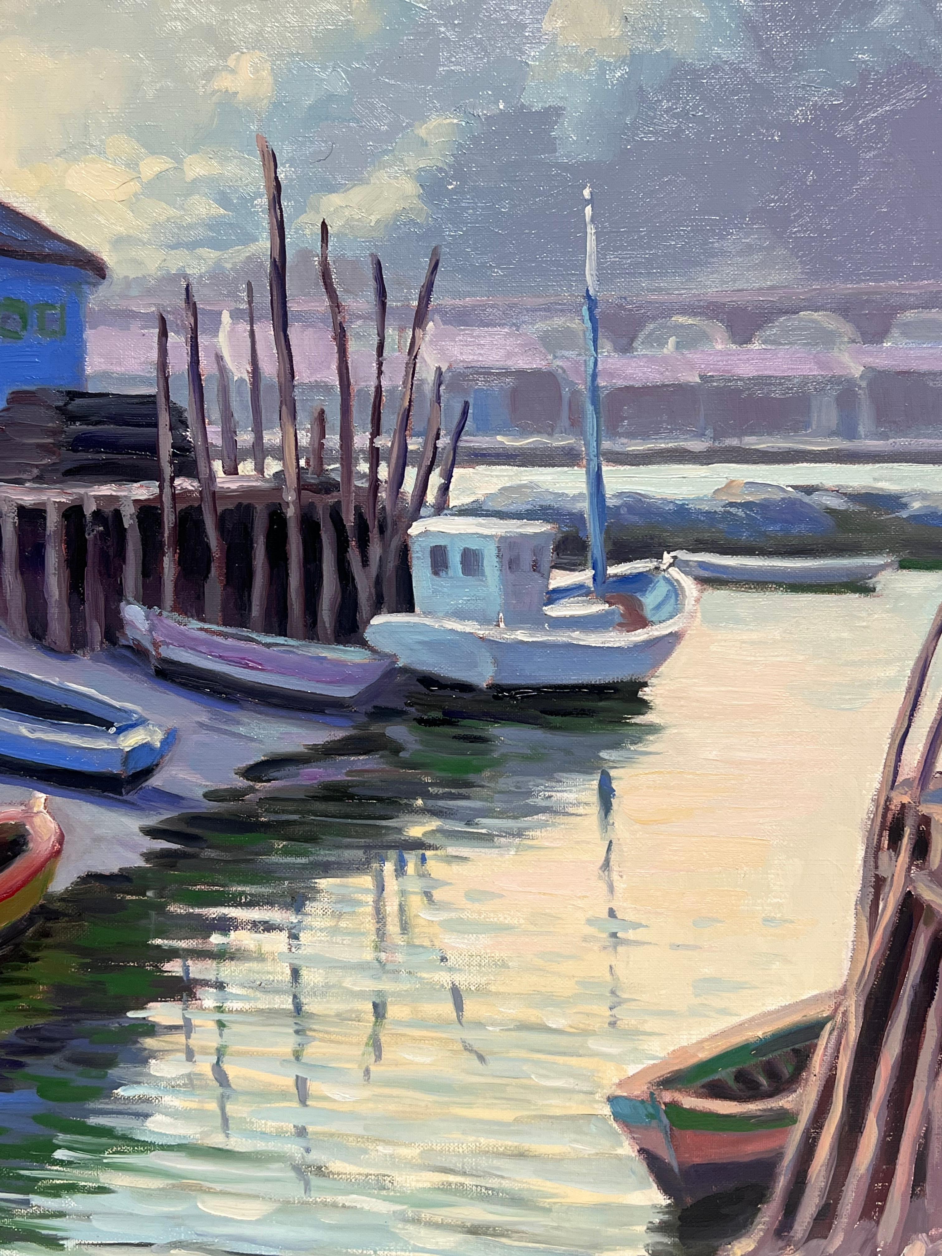 Pintura al óleo impresionista francesa en venta 5