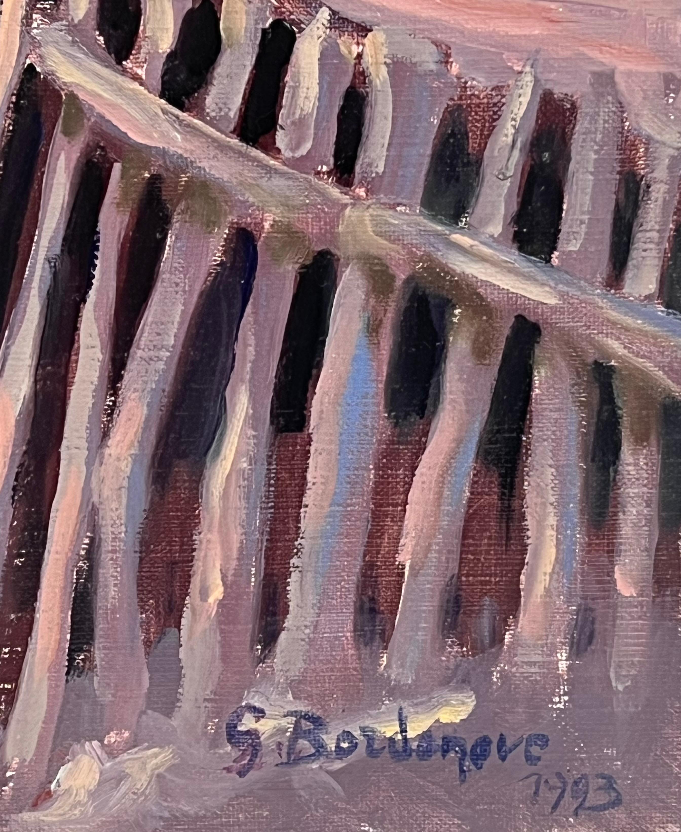 Pintura al óleo impresionista francesa en venta 3