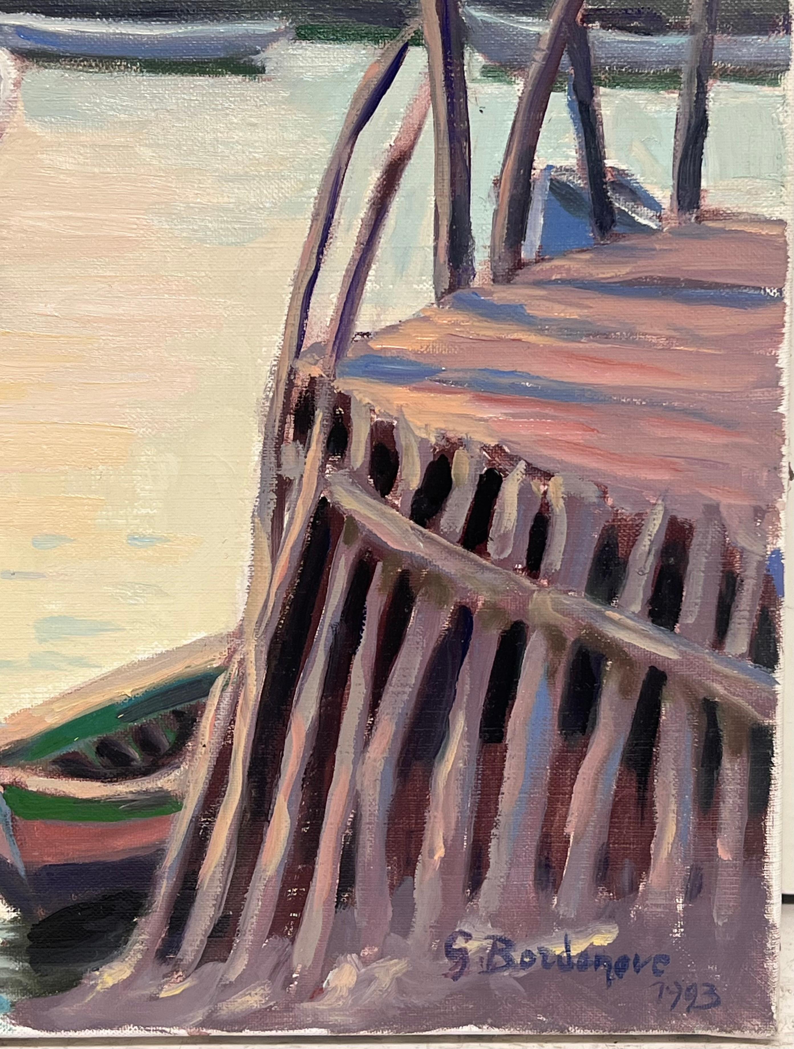 Pintura al óleo impresionista francesa en venta 4