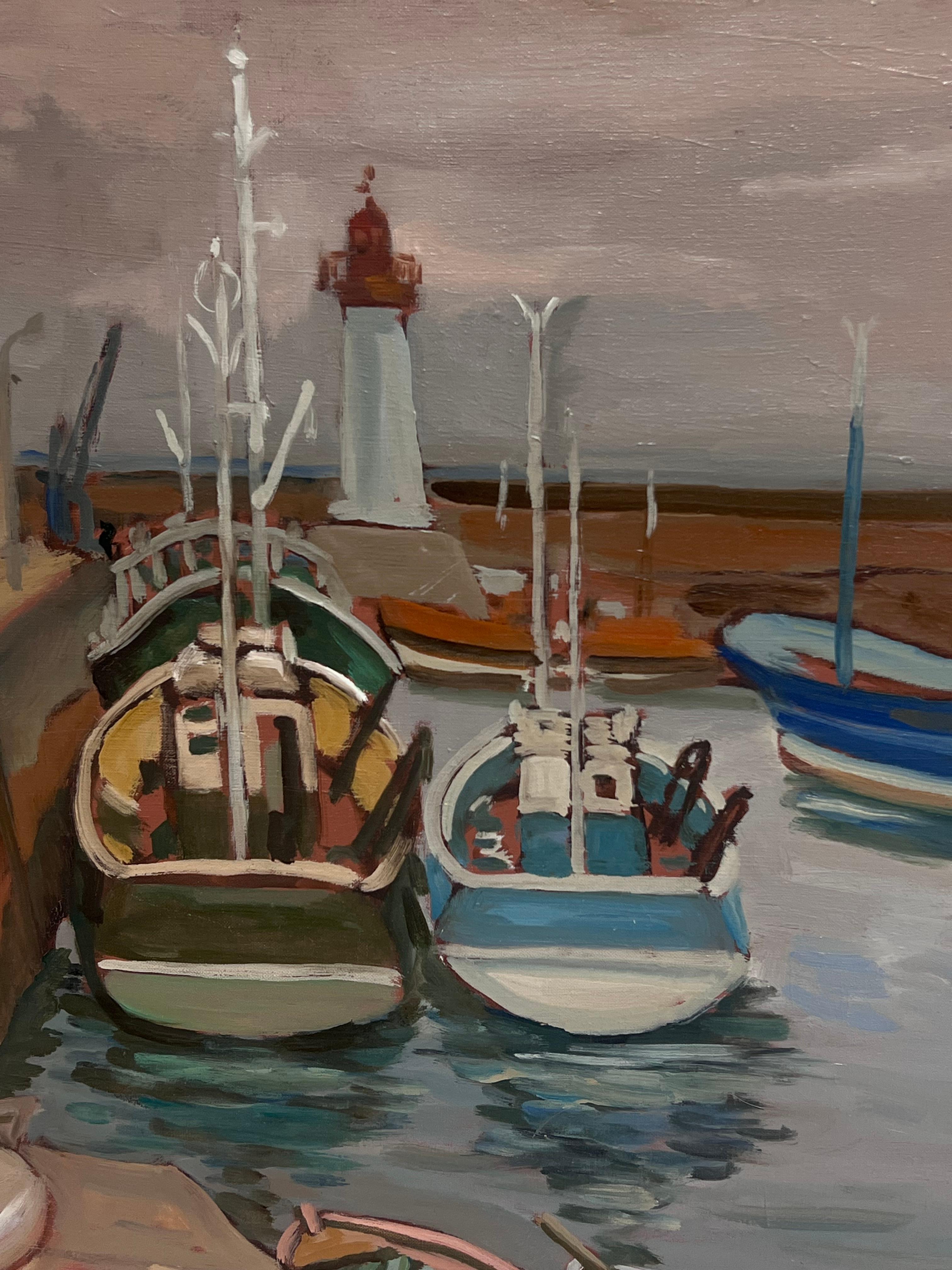 Morning Harbour
signed by Georges Bordonave (French contemporary)
dated 1999
oil painting on canvas, unframed
canvas: 24 x 16 inches
inscribed verso
condition: very good
provenance: from a large private collection of this artists work, western