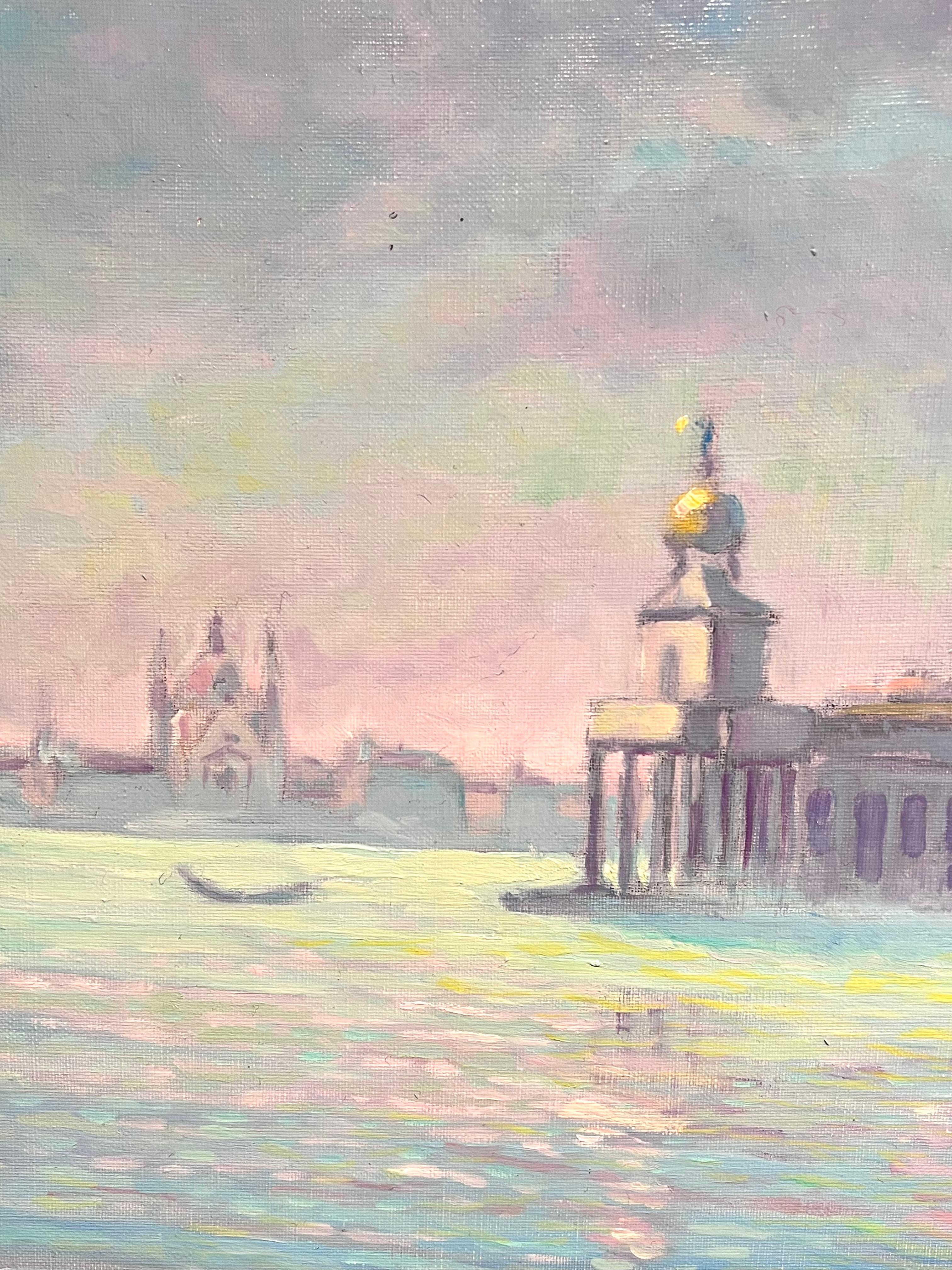 Riflessi di sole
di Georges Bordonave (francese contemporaneo)
dipinto a olio su tela firmato, senza cornice
datato 1989
tela: 23,5 x 29 pollici
condizioni: ottime
provenienza: da una grande collezione privata di opere di questo artista, a ovest di