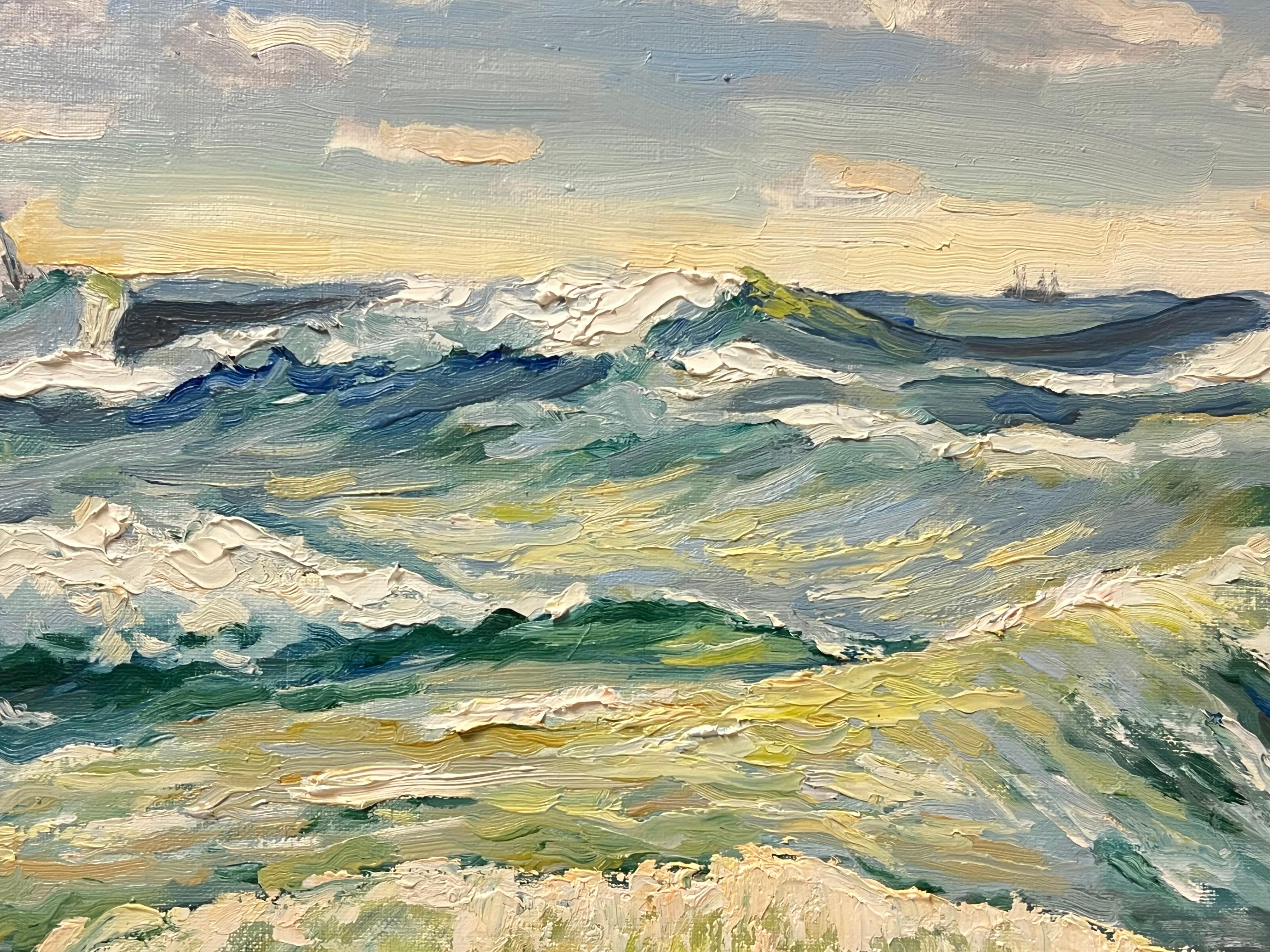Il mare che ondeggia
firmato da Georges Bordonave (contemporaneo francese)
datato 1975
dipinto a olio su tela, senza cornice
tela: 21 x 26 pollici
condizioni: ottime
provenienza: da una grande collezione privata di opere di questo artista, a ovest