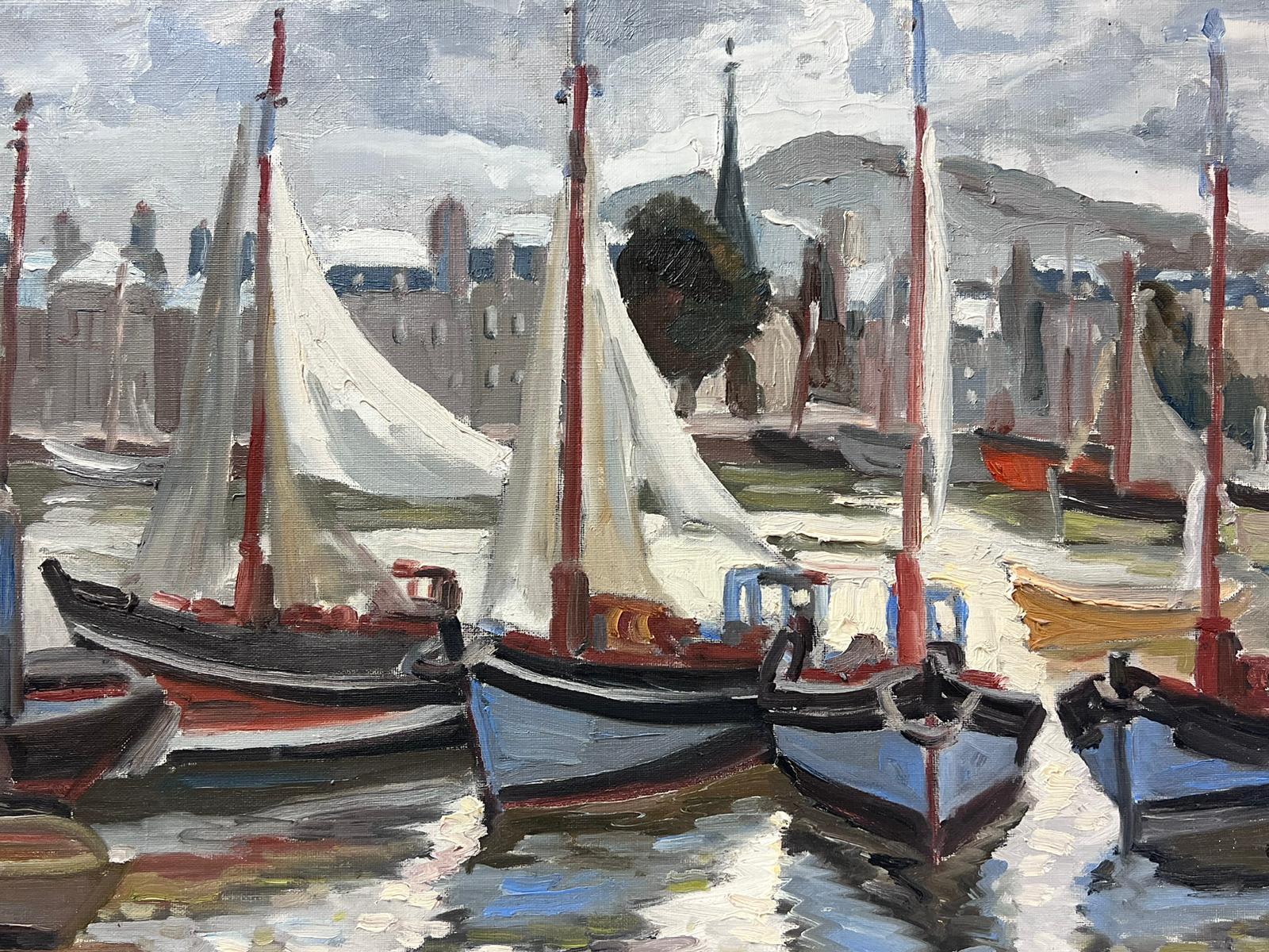 Honfleur
by Georges Bordonave (French contemporary) 
dated 1970
signed oil painting on canvas, unframed
canvas: 18 x 22 inches
condition: very good
provenance: from a large private collection of this artists work, western Paris, France. 