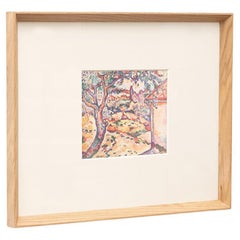 Georges Braque 1948 Stampa cliché a colori, con cornice