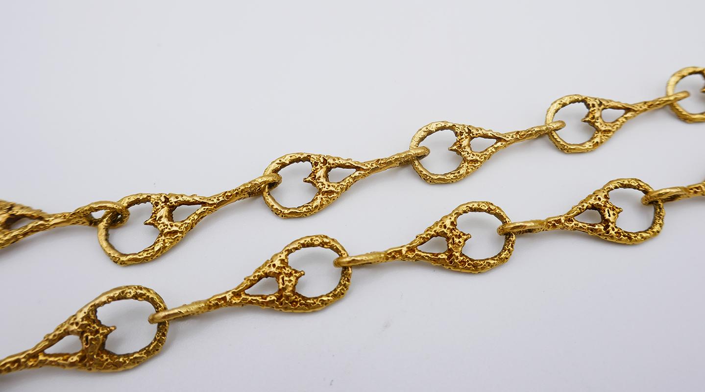Georges Braque Birds Procris Vintage Brooch Pin Pendant Necklace 18k Gold Enamel 4