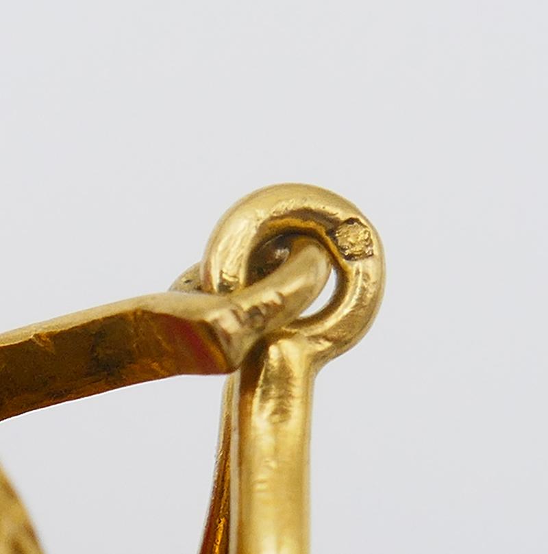 Georges Braque Birds Procris Vintage Brooch Pin Pendant Necklace 18k Gold Enamel 6