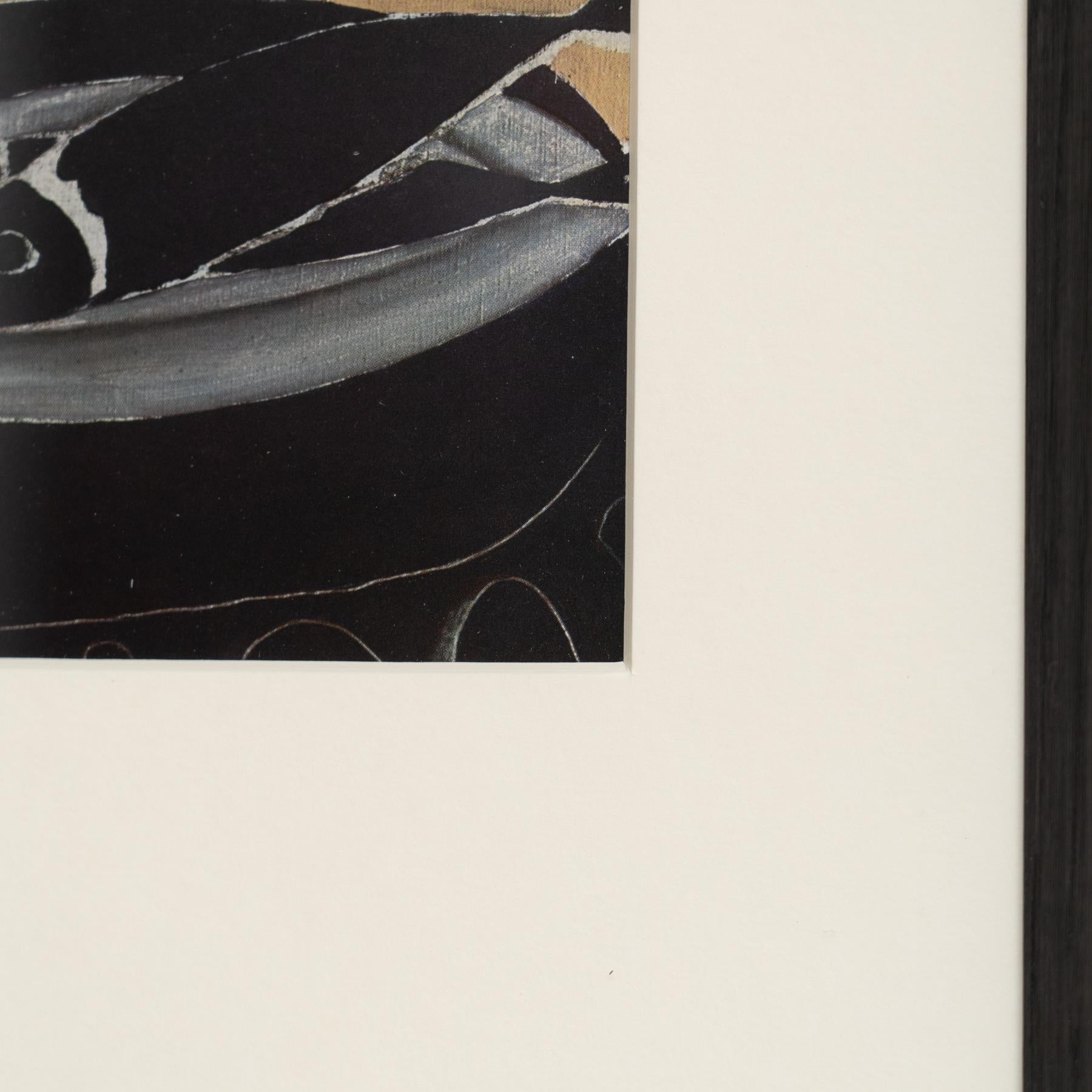 Georges Braque estampe en couleurs, encadrée, 1948 - Editions du Chêne Bon état - En vente à Barcelona, Barcelona