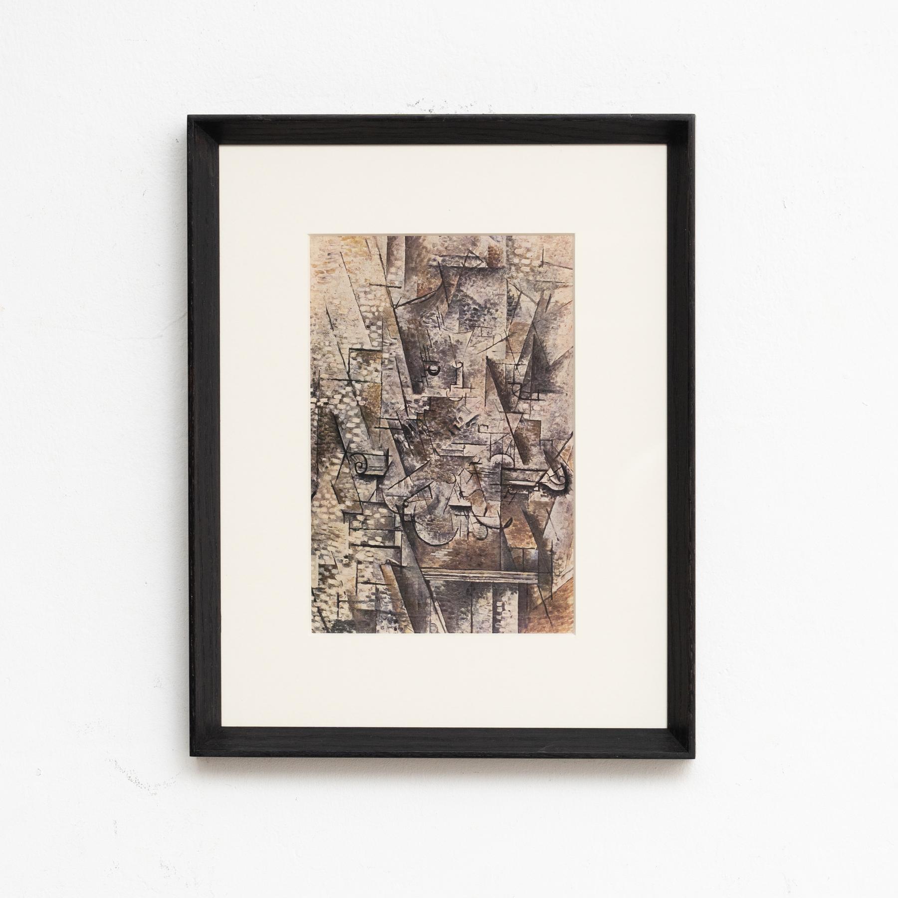 Georges Braque Farbklischee-Druck, gerahmt, 1948

Entdecken Sie dieses außergewöhnliche Farbklischee von Georges Braque, das 1948 von den Editions du Chêne in Paris, Frankreich, herausgegeben wurde. Dieses atemberaubende Kunstwerk zeigt Braques