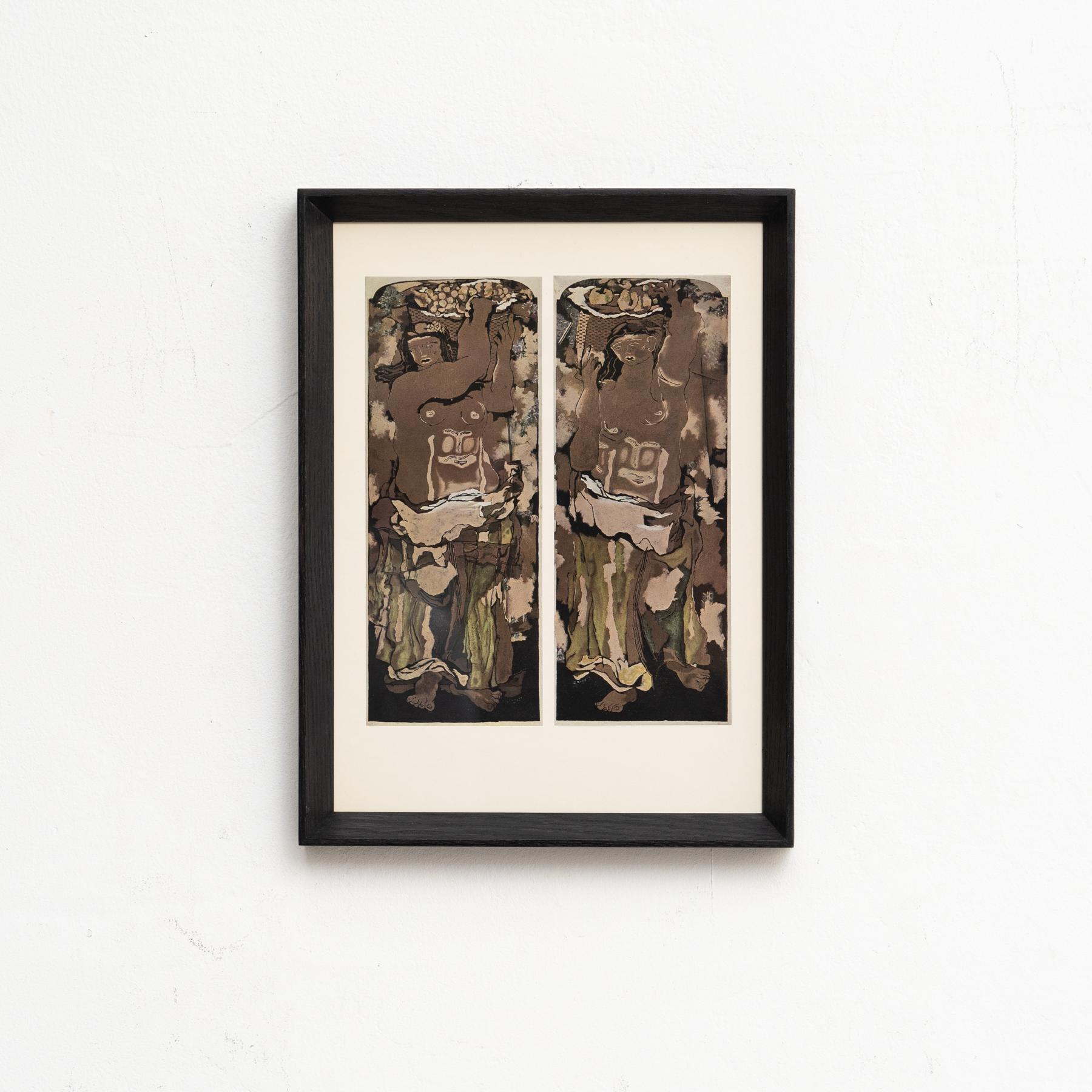 Georges Braque Farbklischee-Druck, gerahmt, 1948

Entdecken Sie dieses außergewöhnliche Farbklischee von Georges Braque, das 1948 von den Editions du Chêne in Paris, Frankreich, herausgegeben wurde. Dieses atemberaubende Kunstwerk zeigt Braques