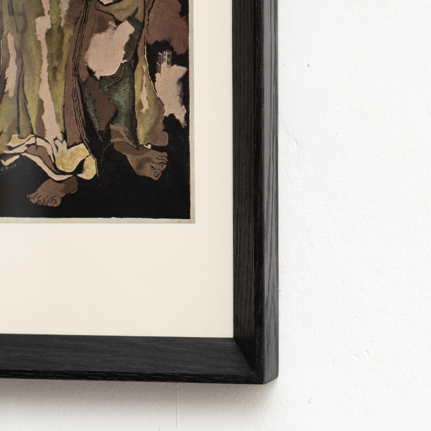 Georges Braque Farbklischee-Druck, gerahmt, 1948 (Mitte des 20. Jahrhunderts) im Angebot